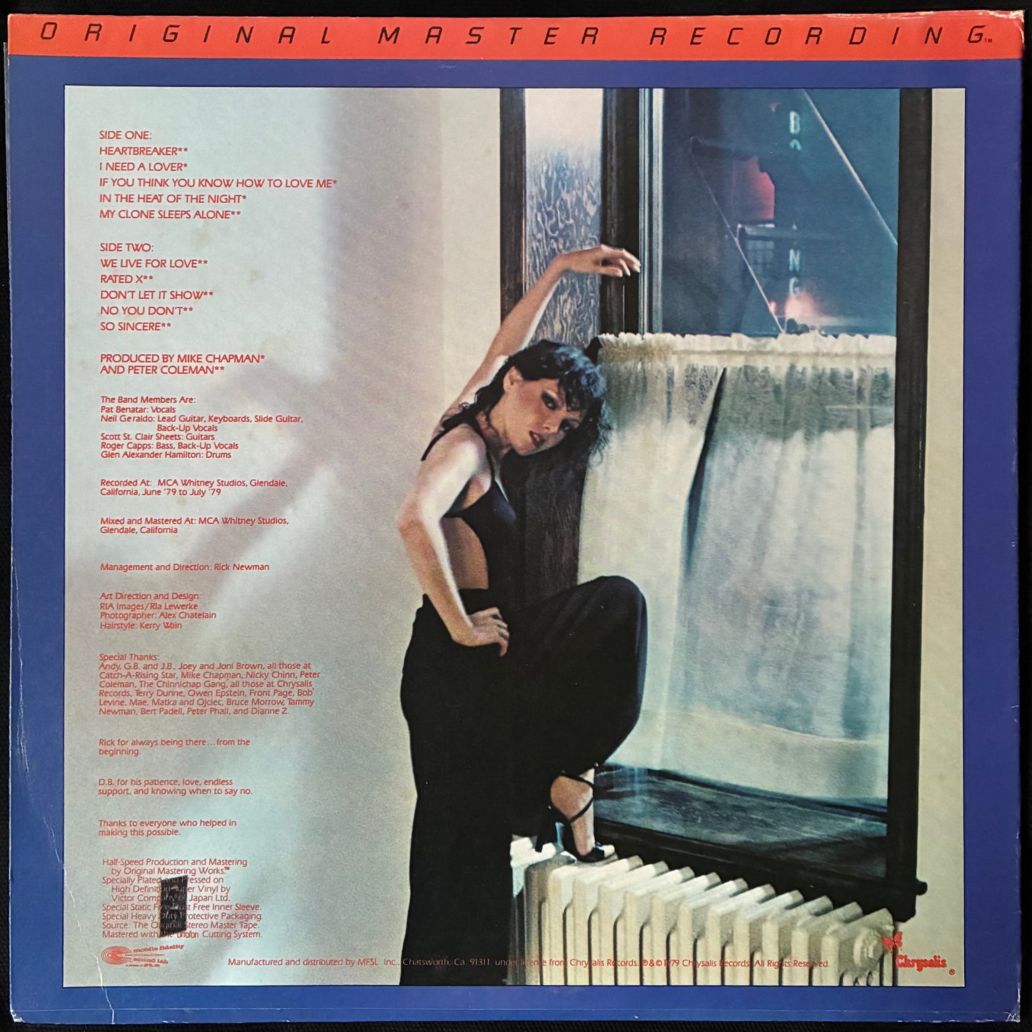 PAT BENATAR - IN THE HEAT OF THE NIGHT (MFSL) (USED VINYL 1981 US M-/M-)