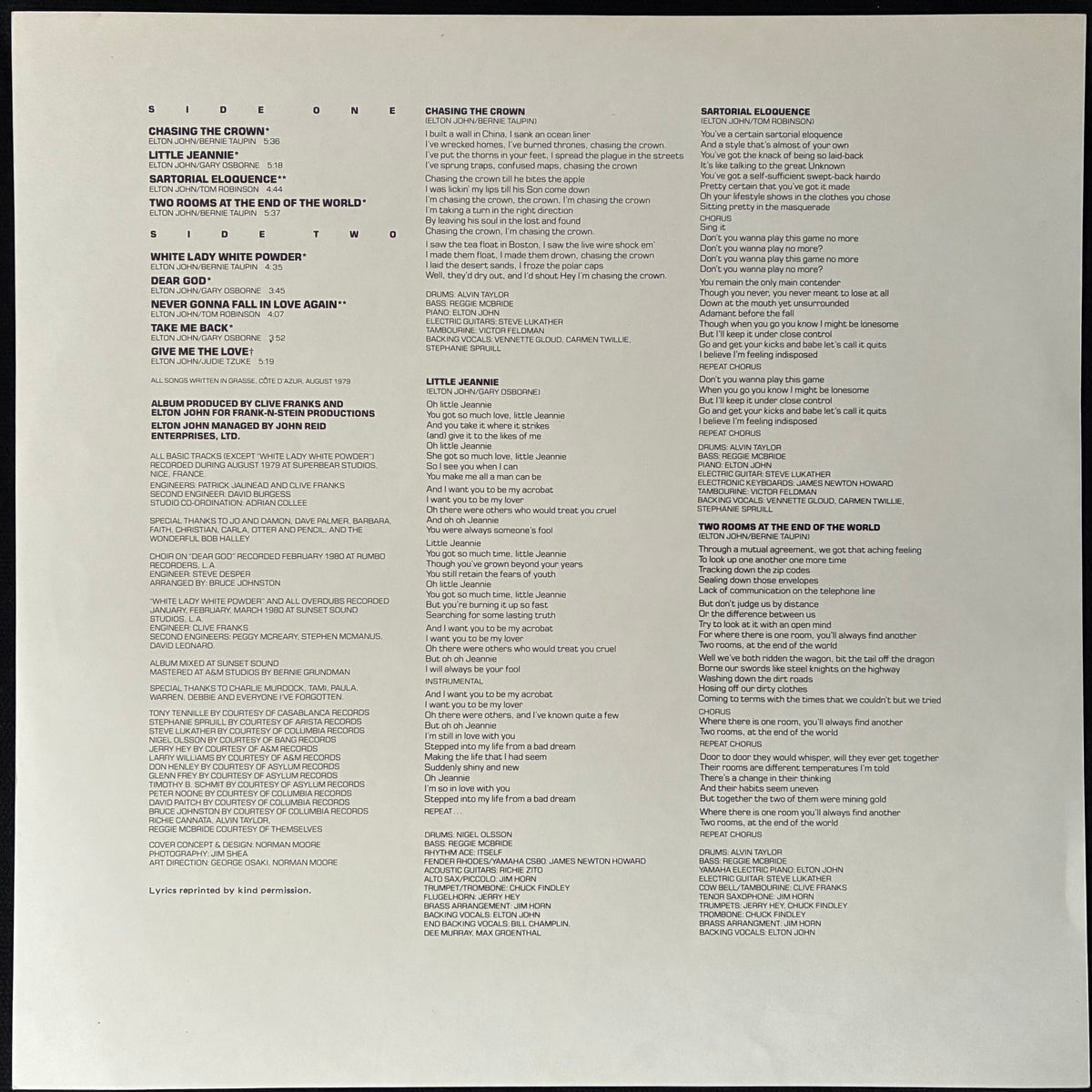 ELTON JOHN - 21 AT 33 (USED VINYL 1980 AUS M-/EX+)