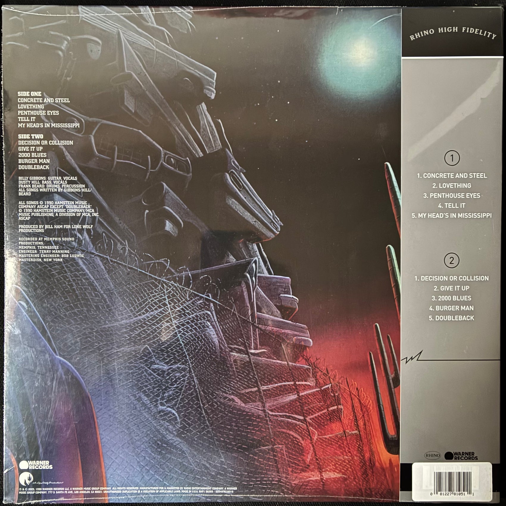 ZZ TOP - RECYCLER (180GM) (RHINO HIGH FIDELITY) VINYL