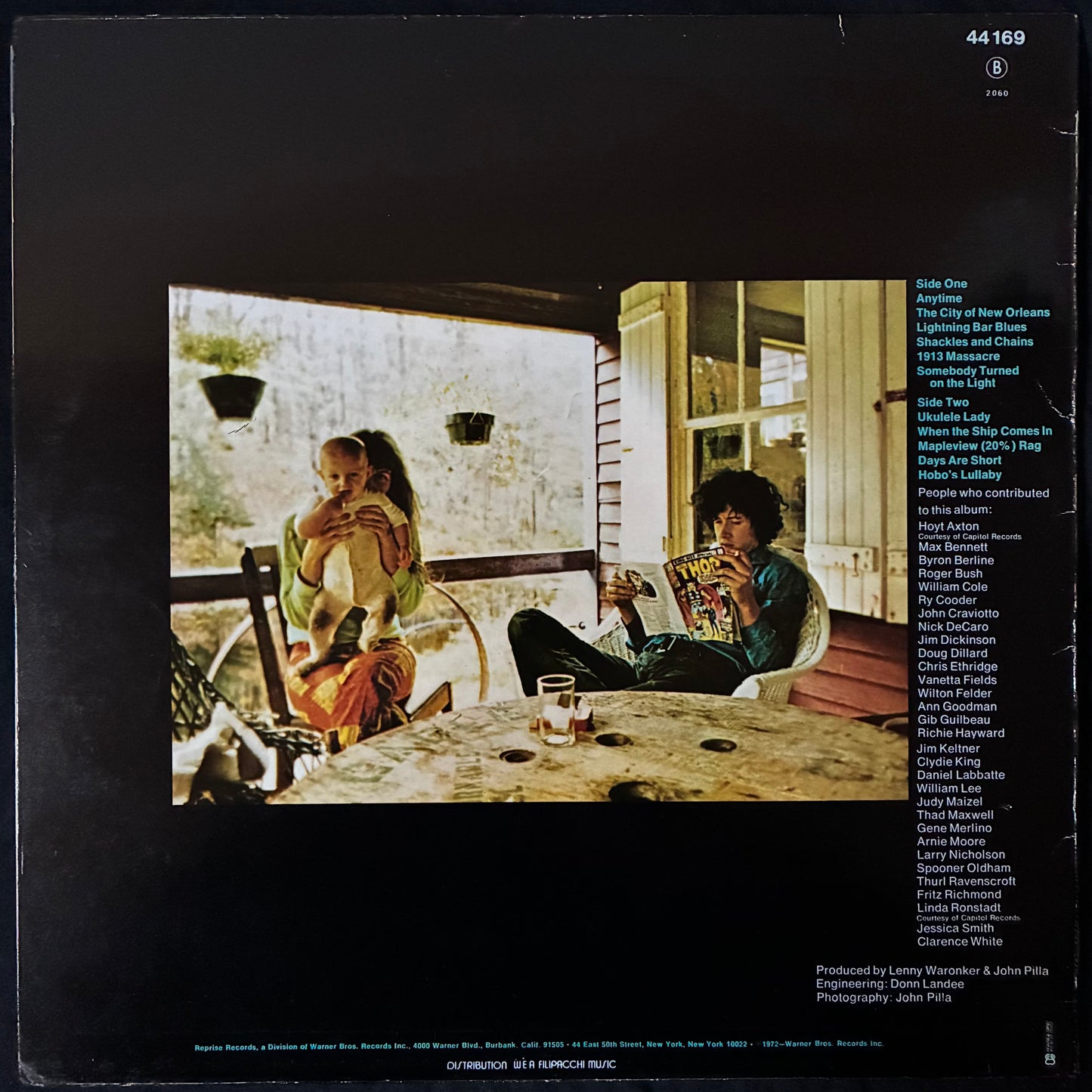 ARLO GUTHRIE - HOBO'S LULLABY (USED VINYL 1972 FRANCE M-/EX-)