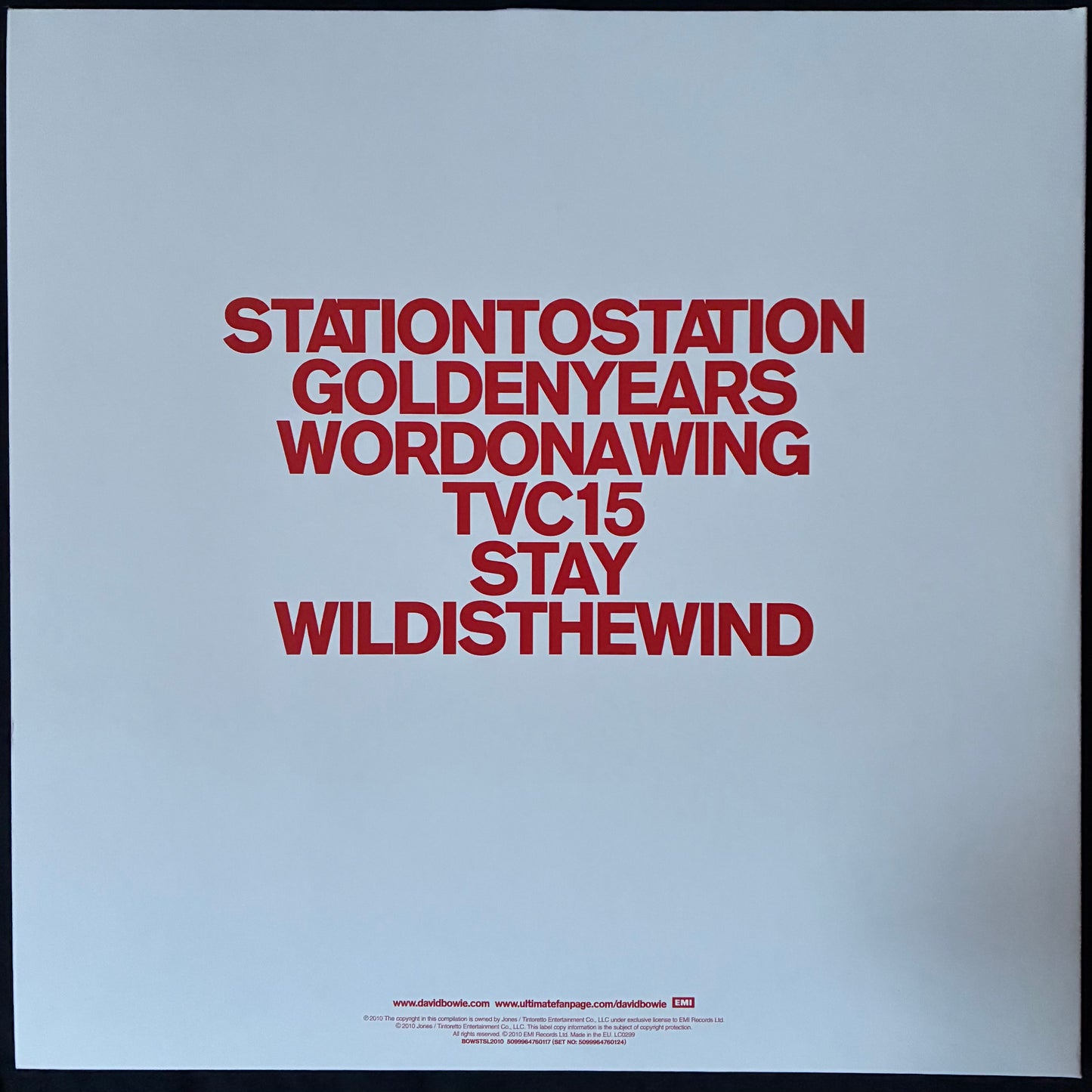 DAVID BOWIE - STATIONTOSTATION : DELUXE EDITION (3LP+5CD+DVD) (USED BOX SET 2010 M-/M-)
