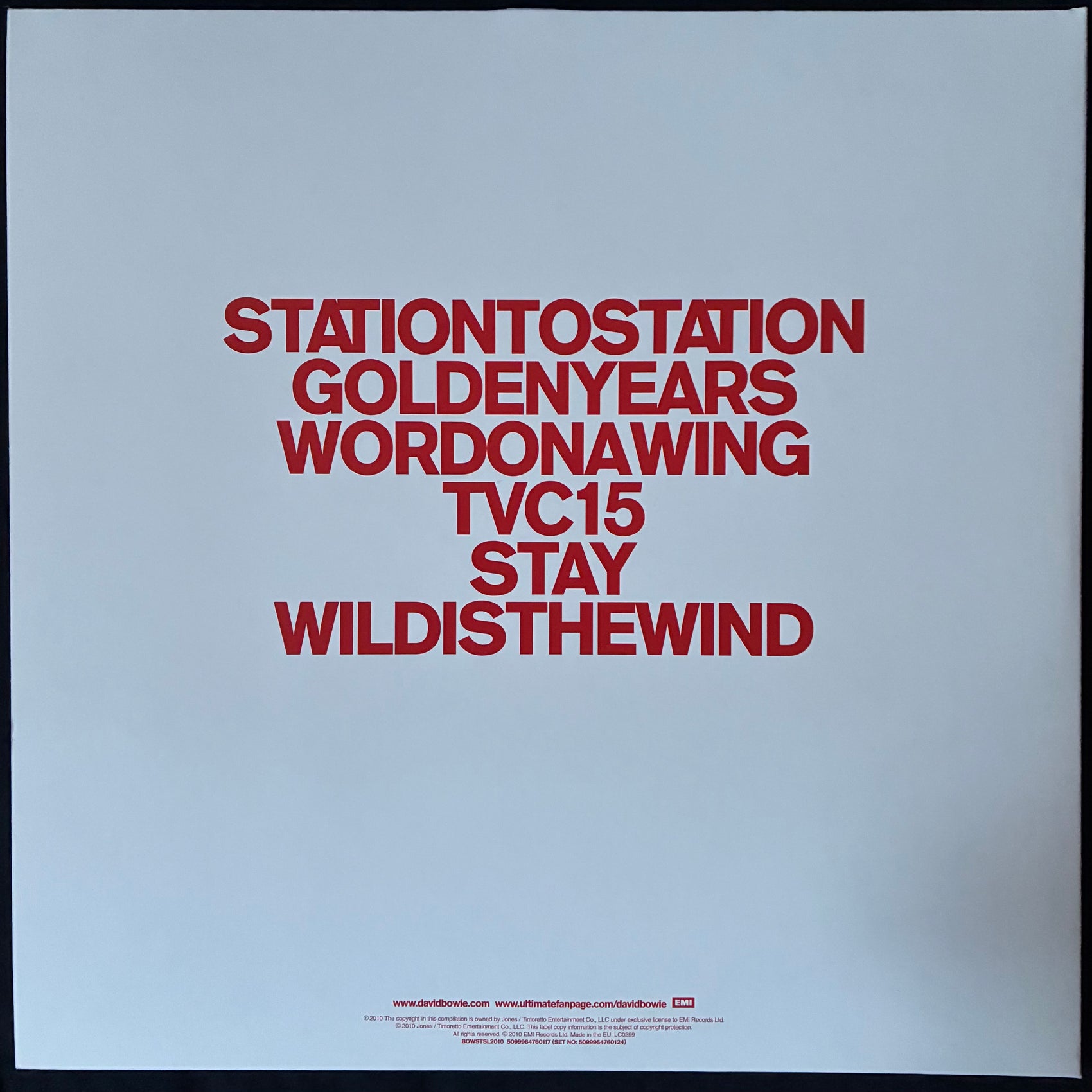 DAVID BOWIE - STATIONTOSTATION : DELUXE EDITION (3LP+5CD+DVD) (USED BOX SET 2010 M-/M-)