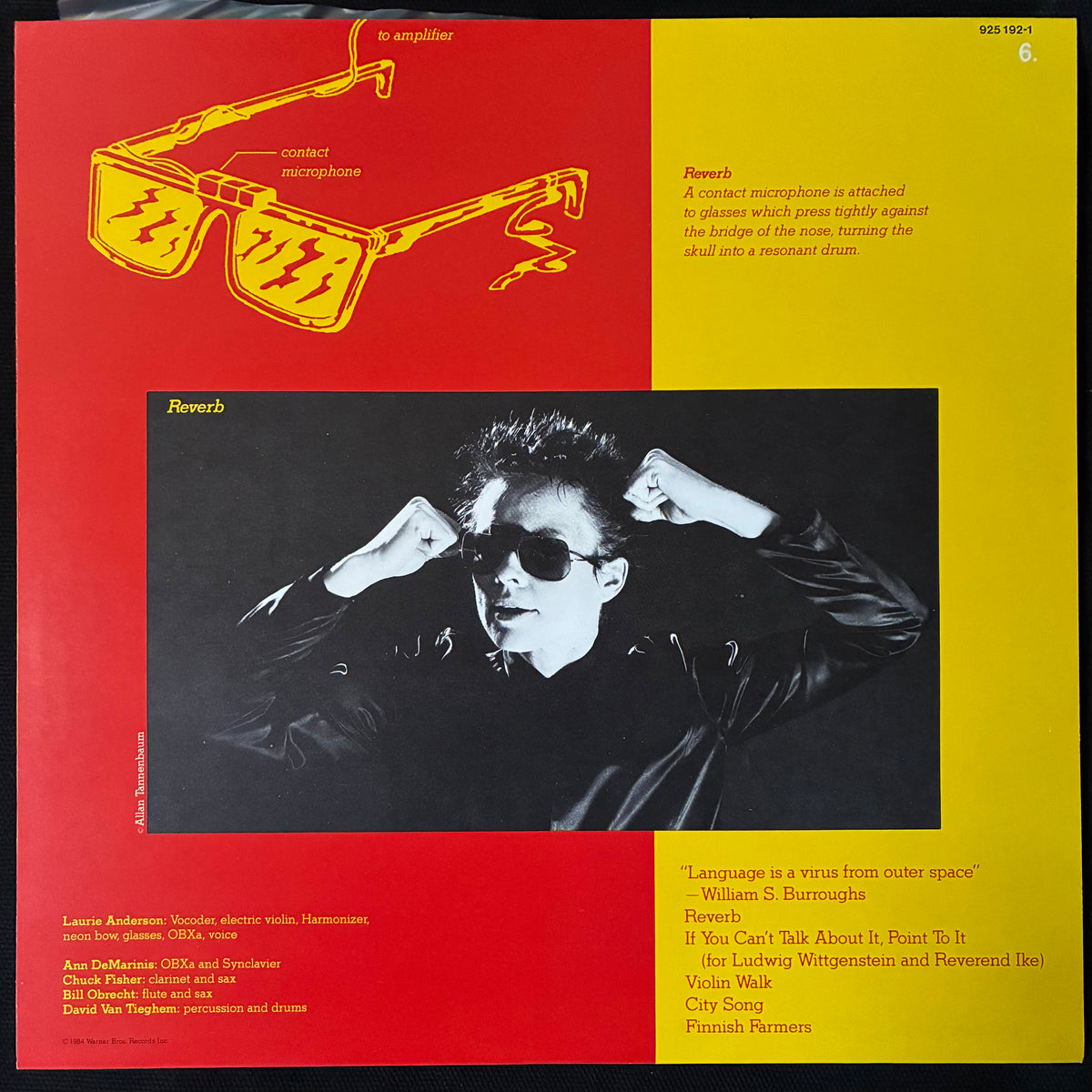 LAURIE ANDERSON - UNITED STATES LIVE (5LP BOX SET) (USED VINYL 1984 EU M-/M-/EX+)