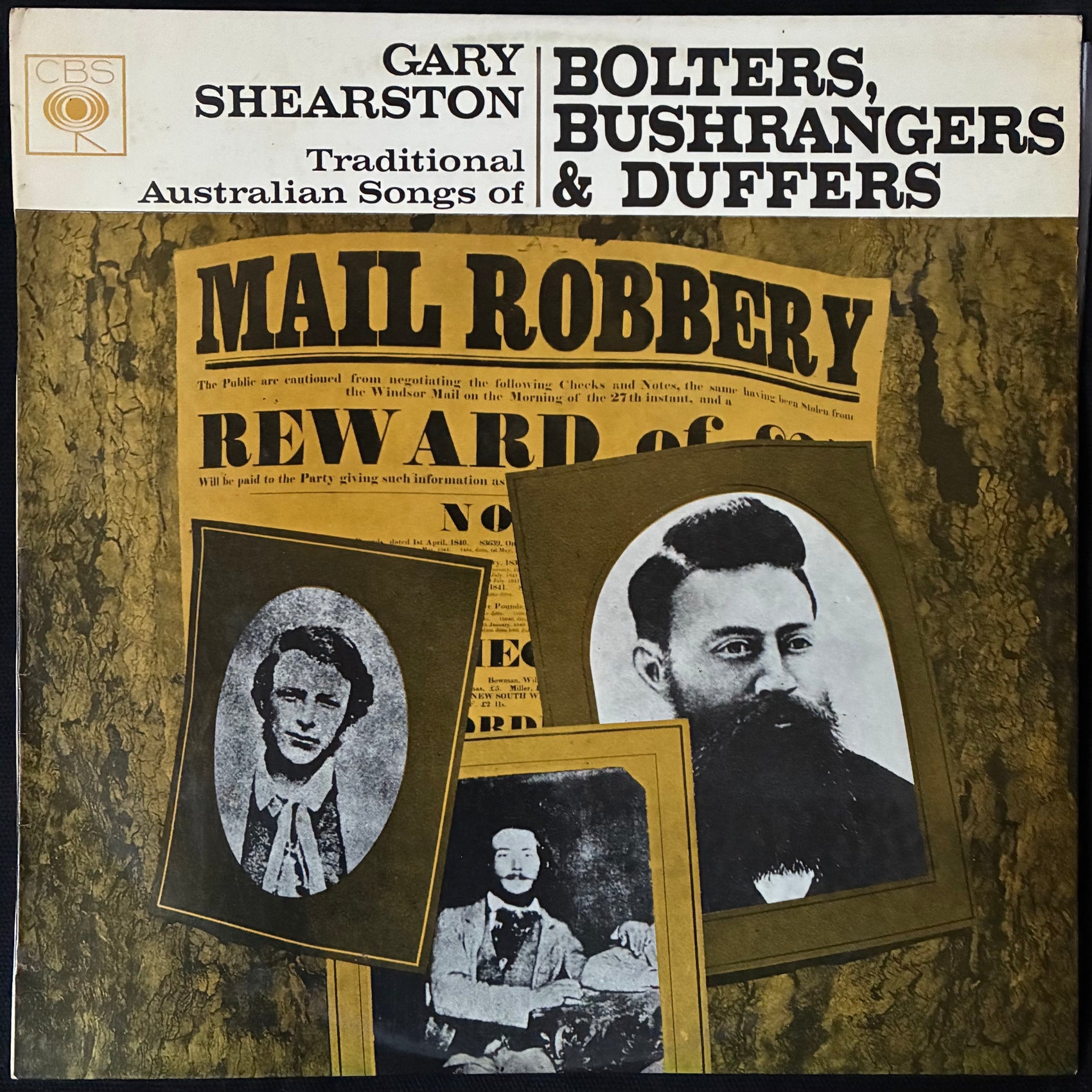 GARY SHEARSTON - BOLTERS, BUSHRANGERS & DUFFERS (USED VINYL 1965 AUS EX+/EX-)