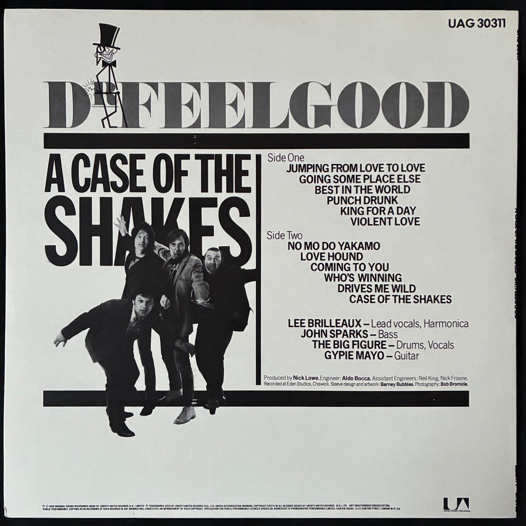 DR. FEELGOOD - PERFECT FOR PARTIES (USED VINYL 1980 UK M-/EX+)