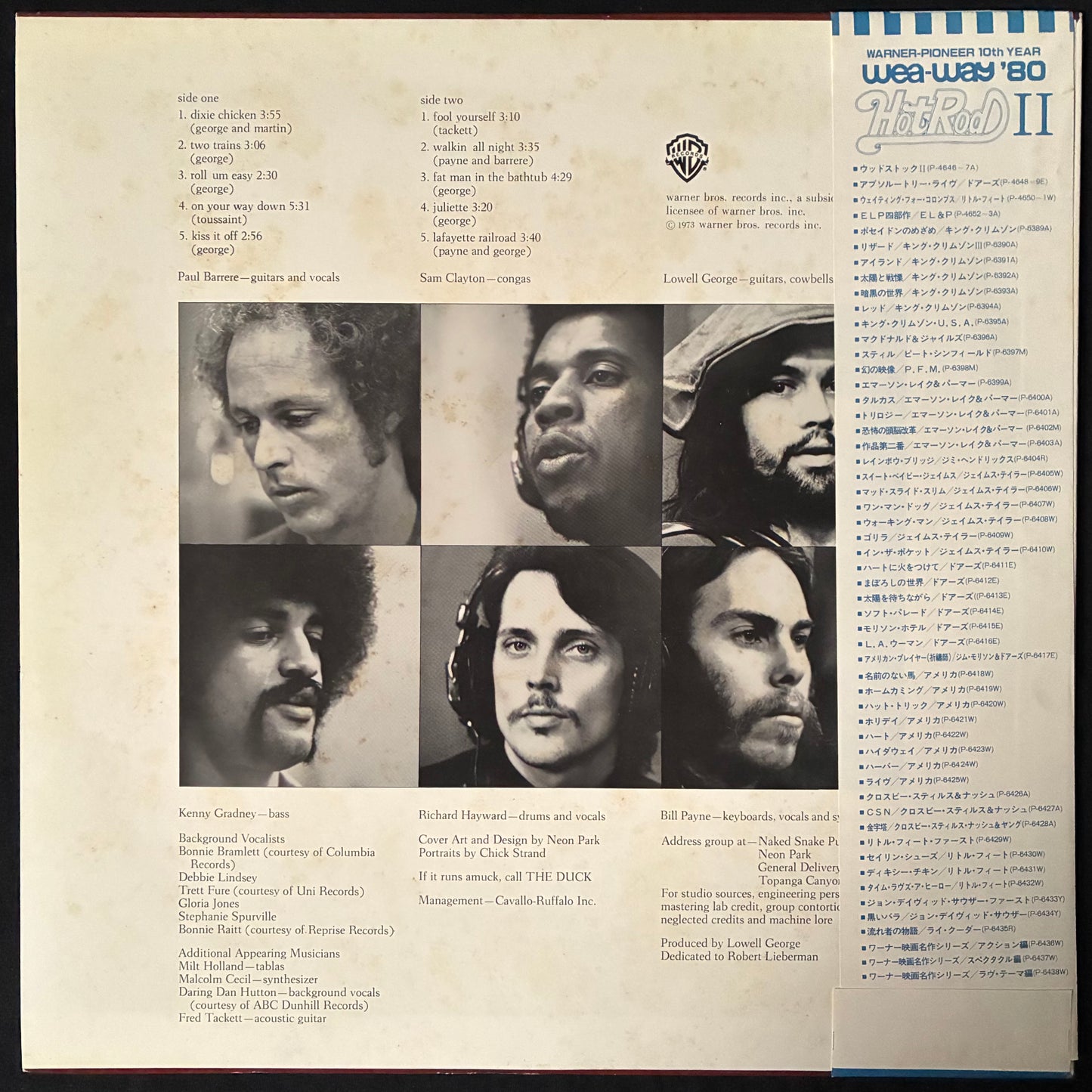 LITTLE FEAT - DIXIE CHICKEN (USED VINYL 1980 JAPAN M-/EX-)