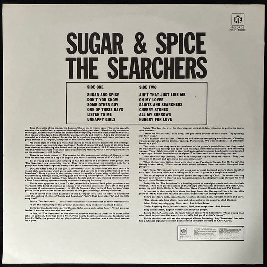 SEARCHERS - SUGAR & SPICE (USED VINYL 1980 UK M-/M-)