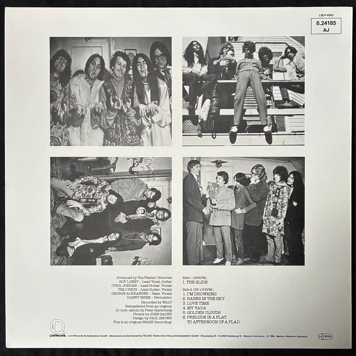 FLAMIN' GROOVIES - SNEAKERS (USED VINYL 1980 GERMANY M-/M-)
