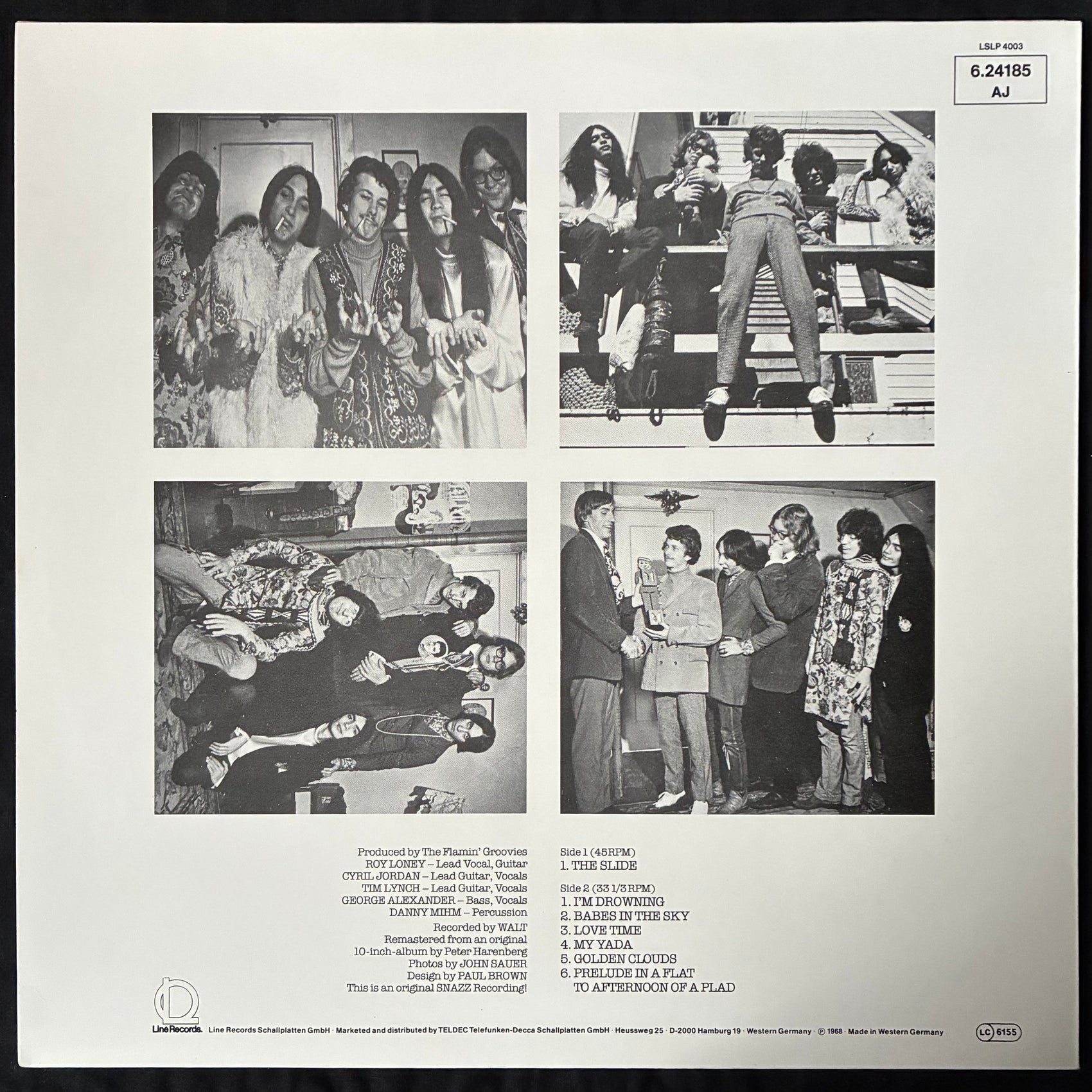 FLAMIN' GROOVIES - SNEAKERS (USED VINYL 1980 GERMANY M-/M-)