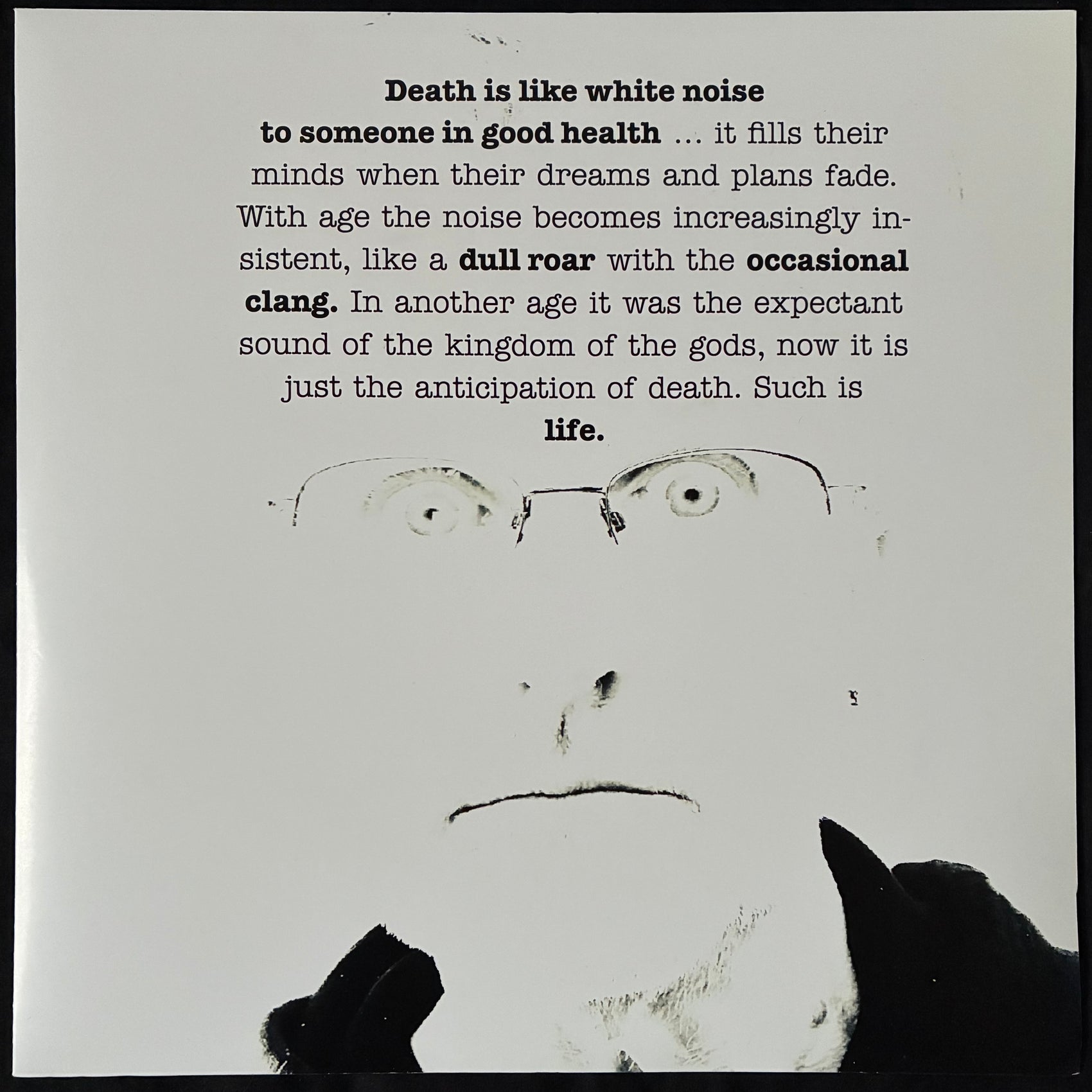 A CLOAKROOM ASSEMBLY - DEATH IS LIKE WHITE NOISE TO SOMEONE IN GOOD HEALTH... (LP+CDR) (CLEAR COLOURED) (USED VINYL 2020 AUS M-/M-)