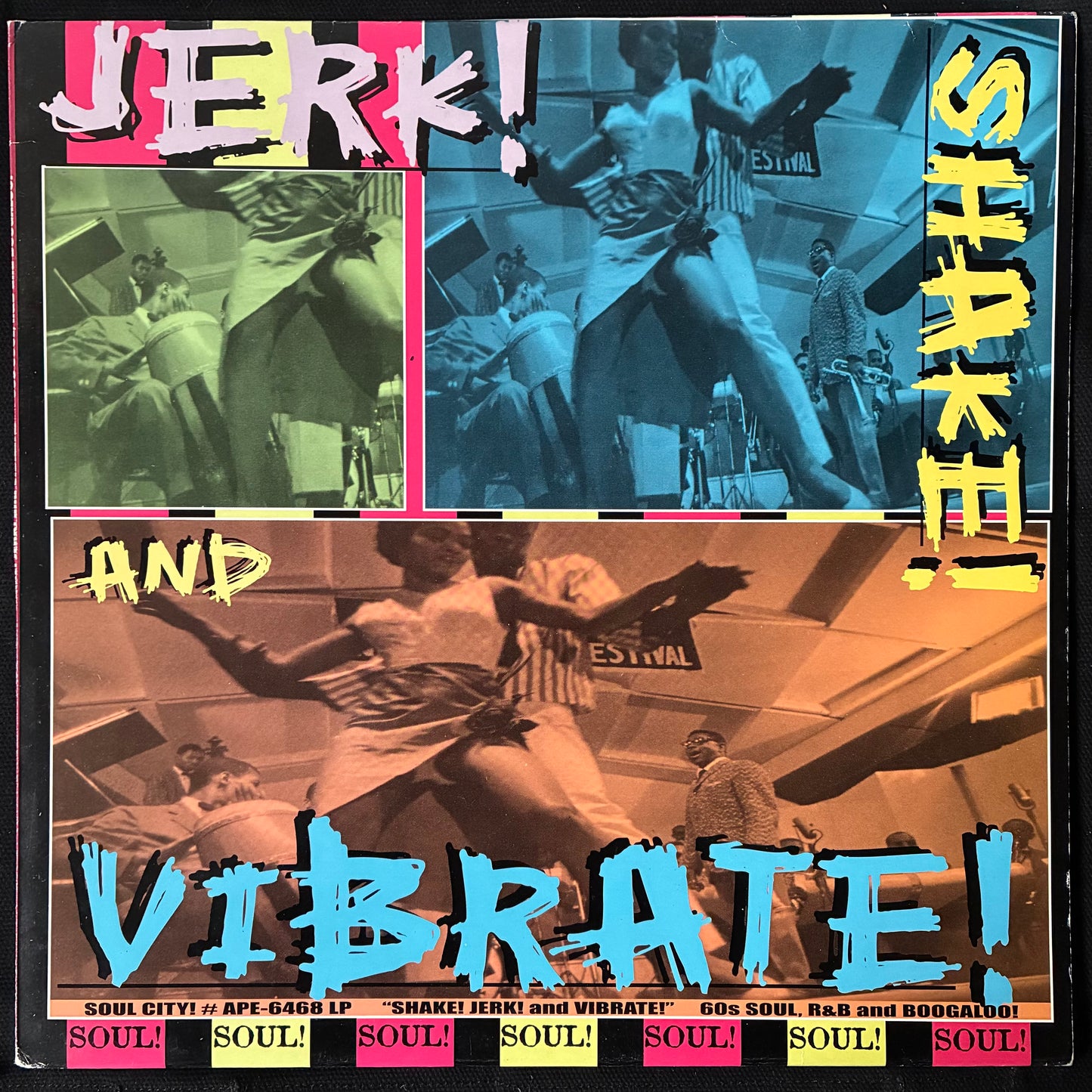 VARIOUS ARTISTS - SHAKE! JERK! AND VIBRATE! - 60'S SOUL, R&B AND BOOGALOO! (USED VINYL 2001 GERMAN M-/EX+)