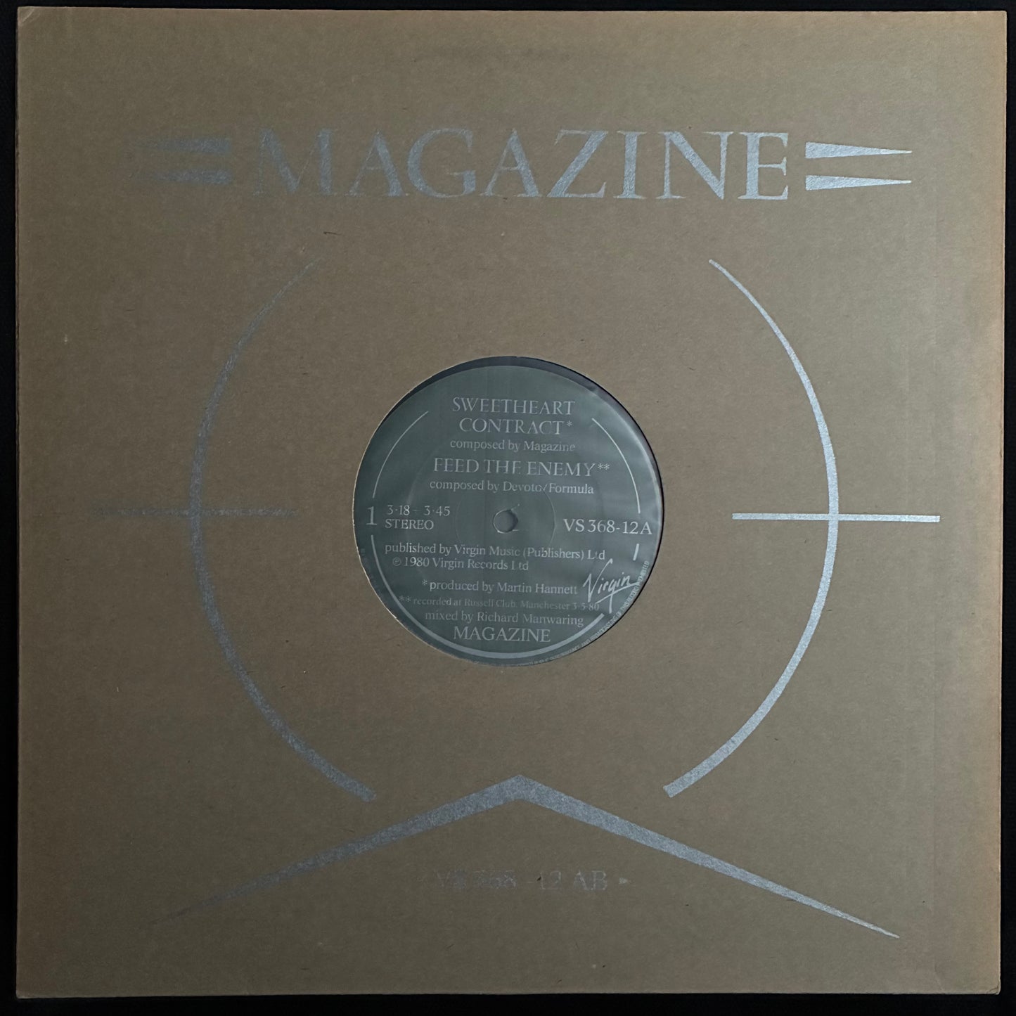 MAGAZINE - SWEETHEART CONTRACT (12") (USED VINYL 1980 UK EX+/EX)