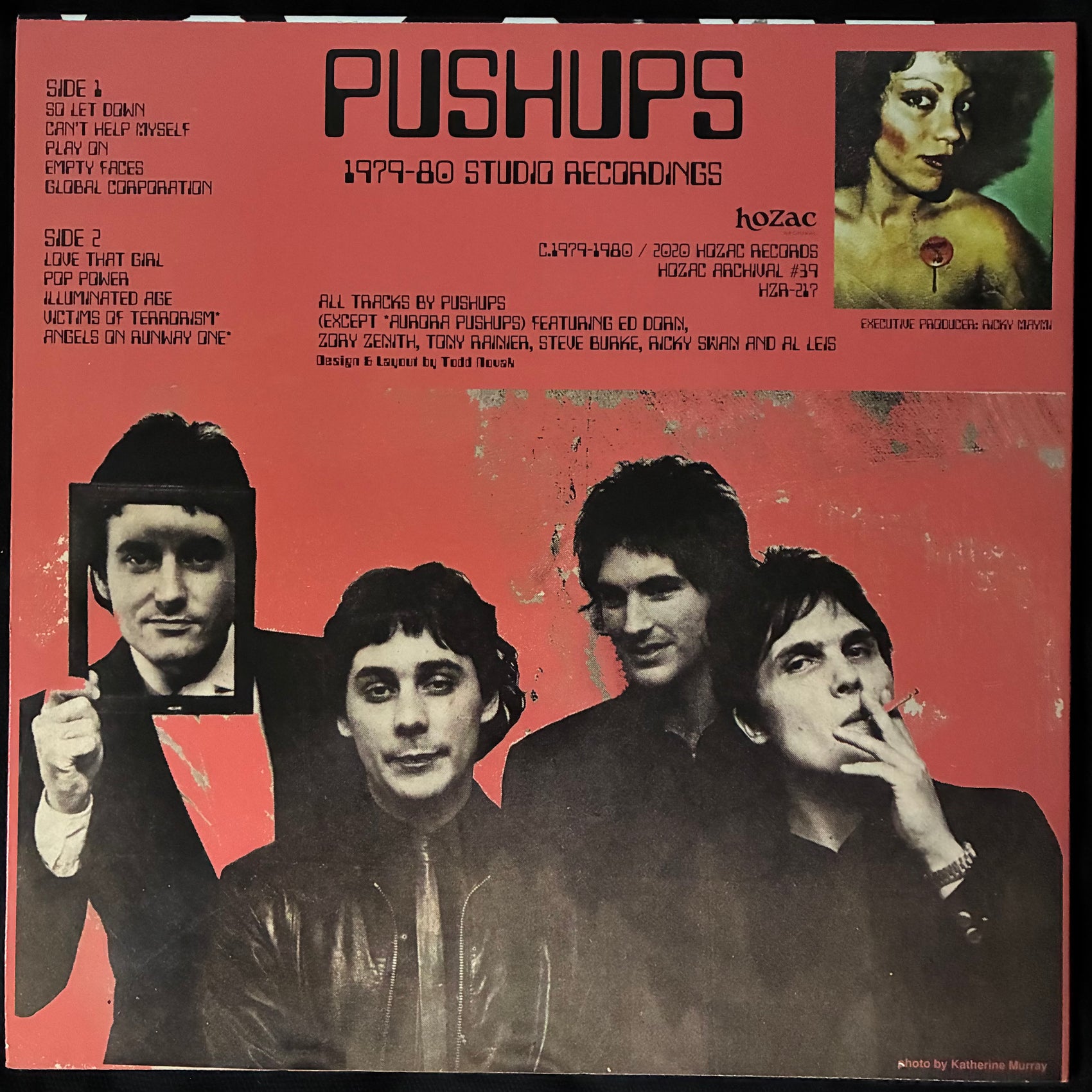 PUSHUPS - PUSHUPS IS POP (PINK COLOURED) (USED VINYL 2020 US M-/M-)