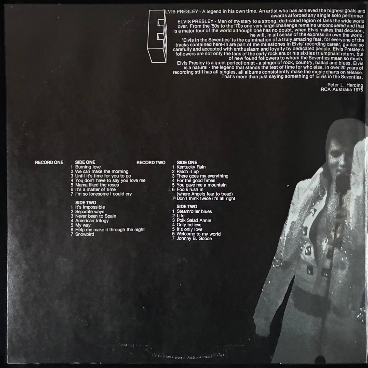ELVIS PRESLEY - ELVIS IN THE '70'S (2LP) (USED VINYL 1975 AUS M-/EX)