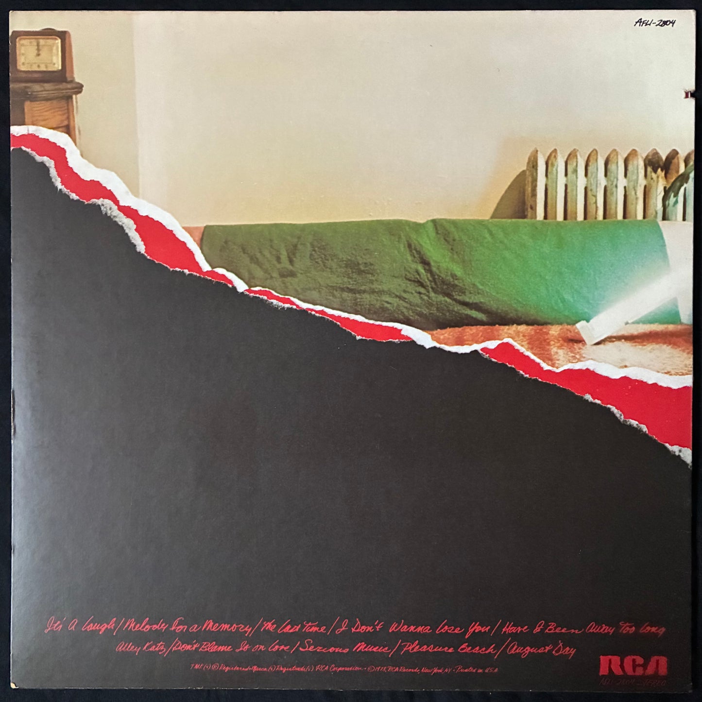 DARYL HALL & JOHN OATES - ALONG THE RED LEDGE (USED VINYL 1978 US M-/EX)