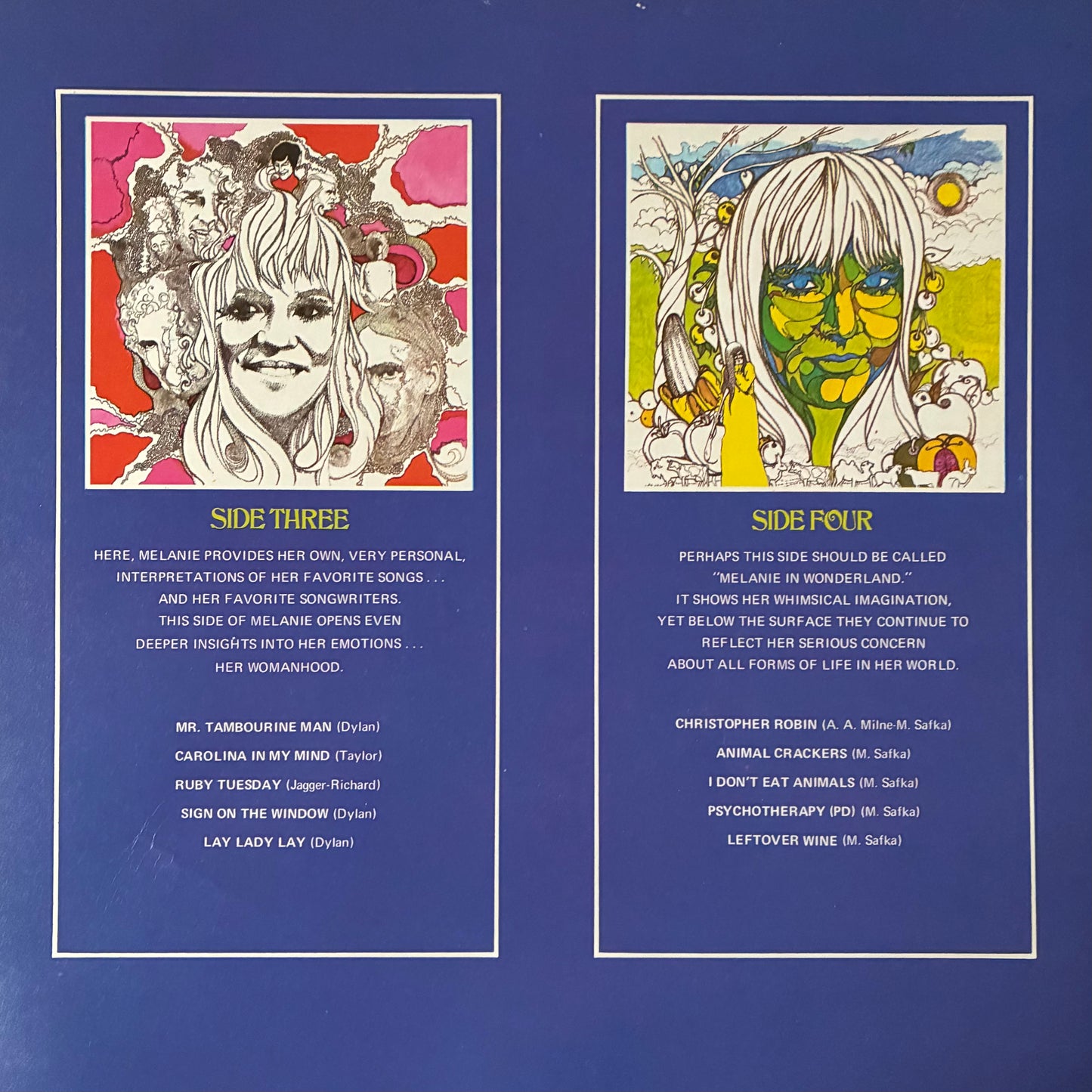 MELANIE - THE FOUR SIDES OF MELANIE (2LP) (USED VINYL 1972 UK M-/EX+)