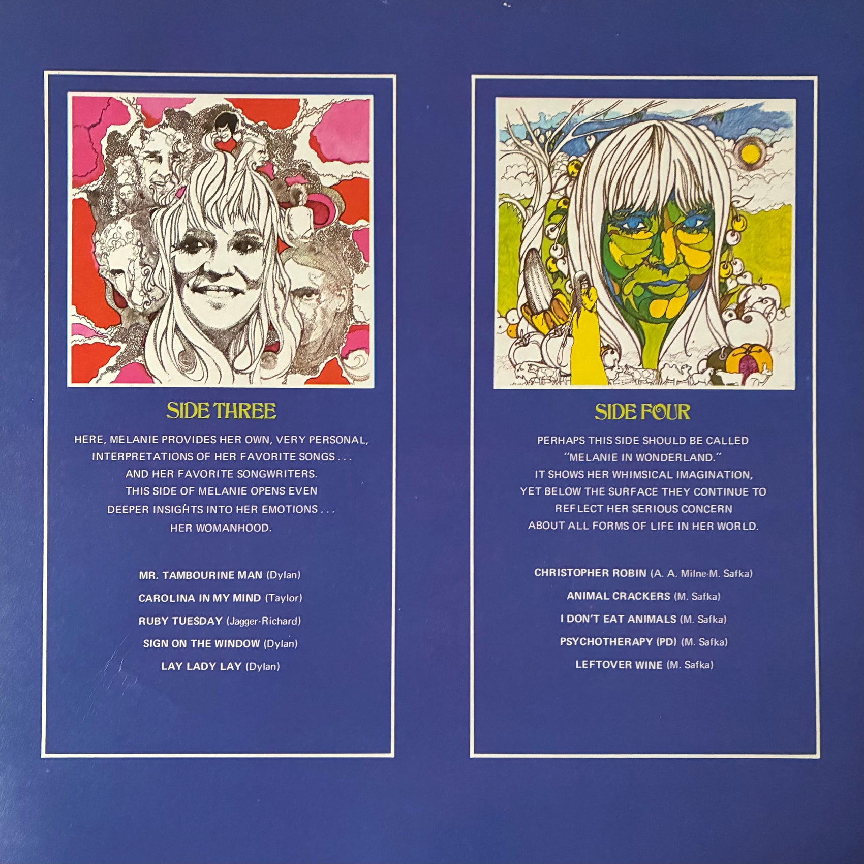 MELANIE - THE FOUR SIDES OF MELANIE (2LP) (USED VINYL 1972 UK M-/EX+)