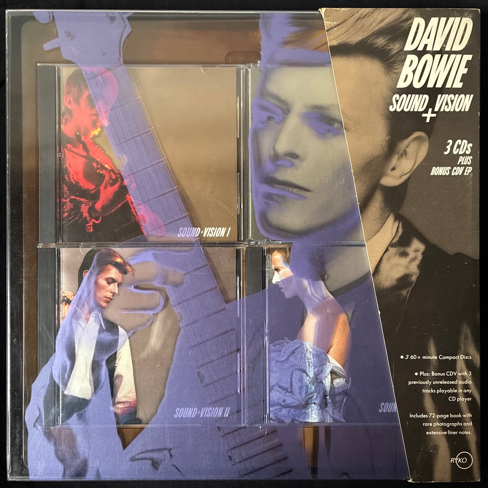DAVID BOWIE - SOUND + VISION (3CD+CDV) (USED VINYL 1989 US M-/M-)