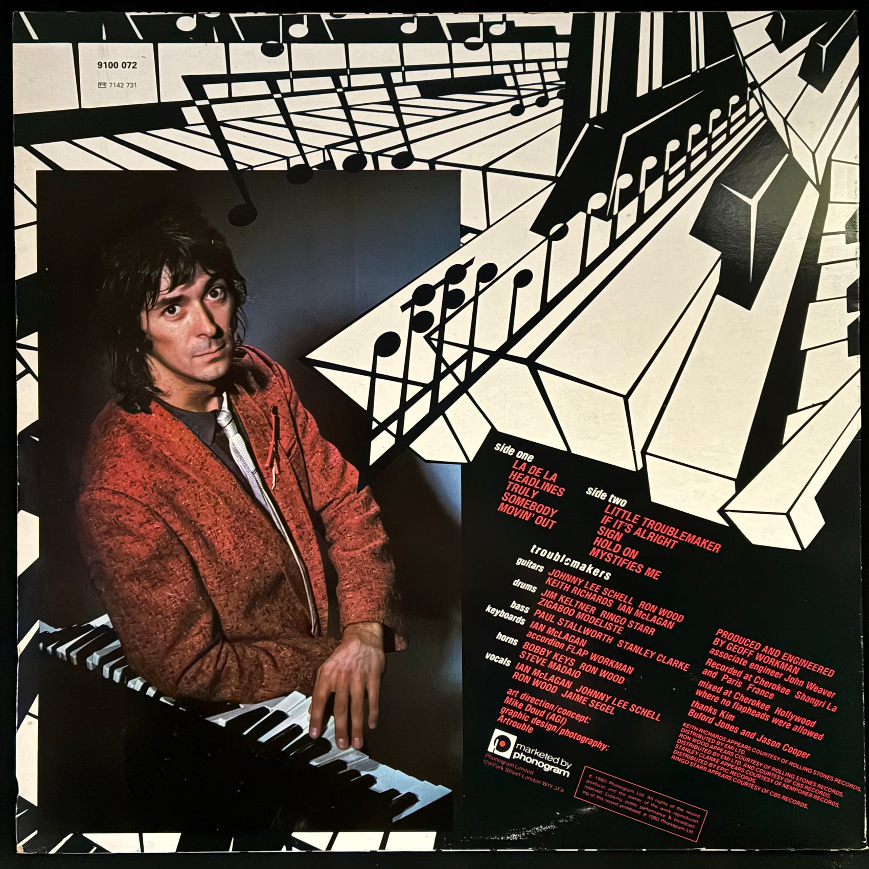 IAN MCLAGAN - TROUBLEMAKER (USED VINYL 1980 UK M-/M-)