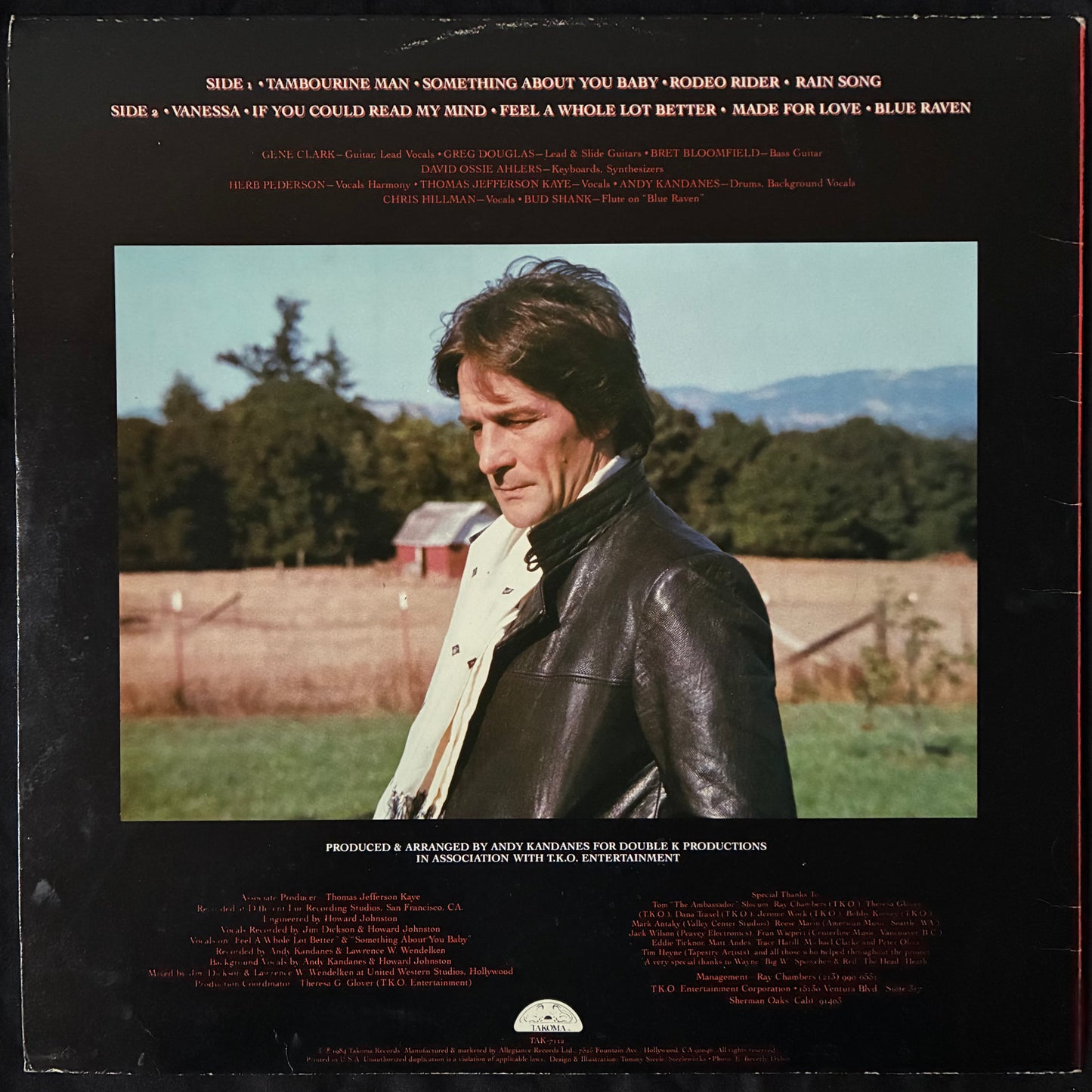 GENE CLARK - FIREBYRD (USED VINYL 1984 US M-/M-)