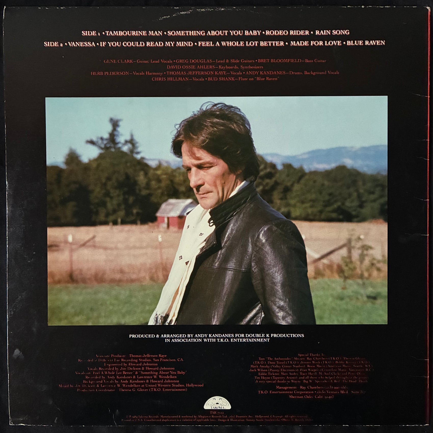 GENE CLARK - FIREBYRD (USED VINYL 1984 US M-/M-)