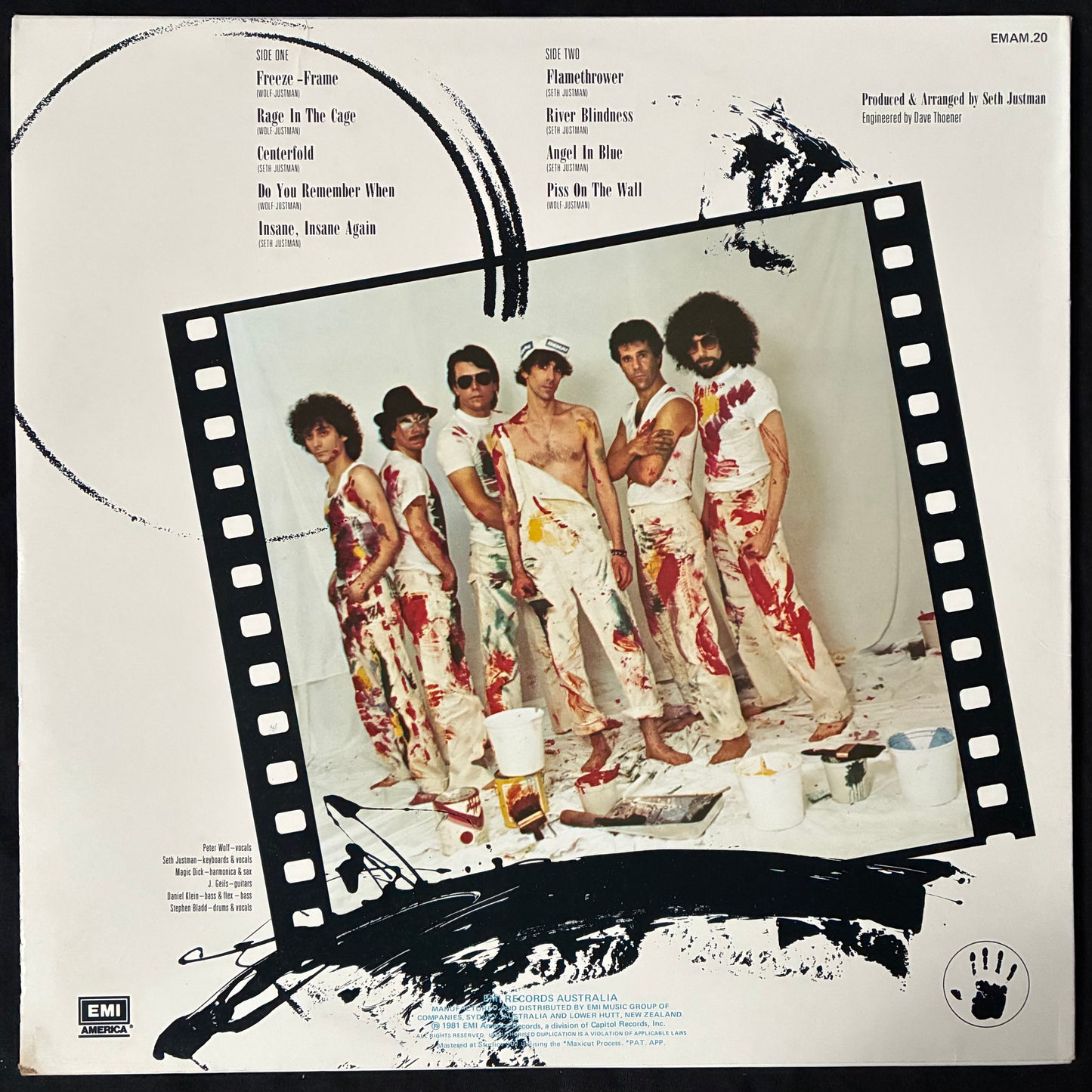 J. GEILS BAND - FREEZE FRAME (USED VINYL 1981 AUS M-/EX+)