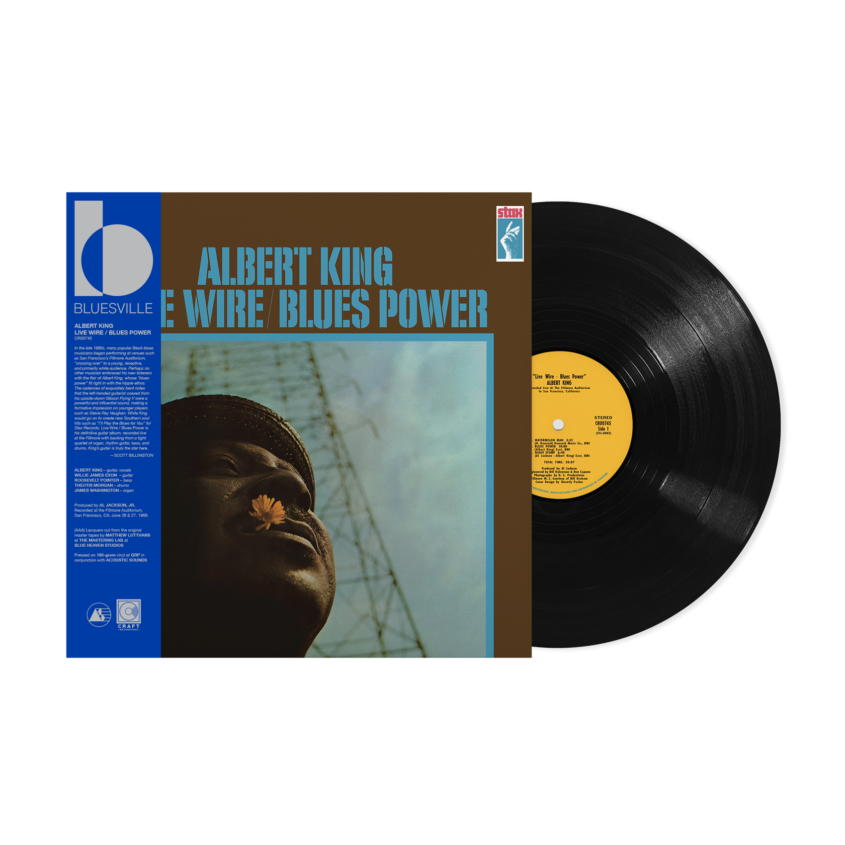 ALBERT KING - LIVE WIRE/BLUES POWER (BLUESVILLE CRAFT PRESSING) VINYL