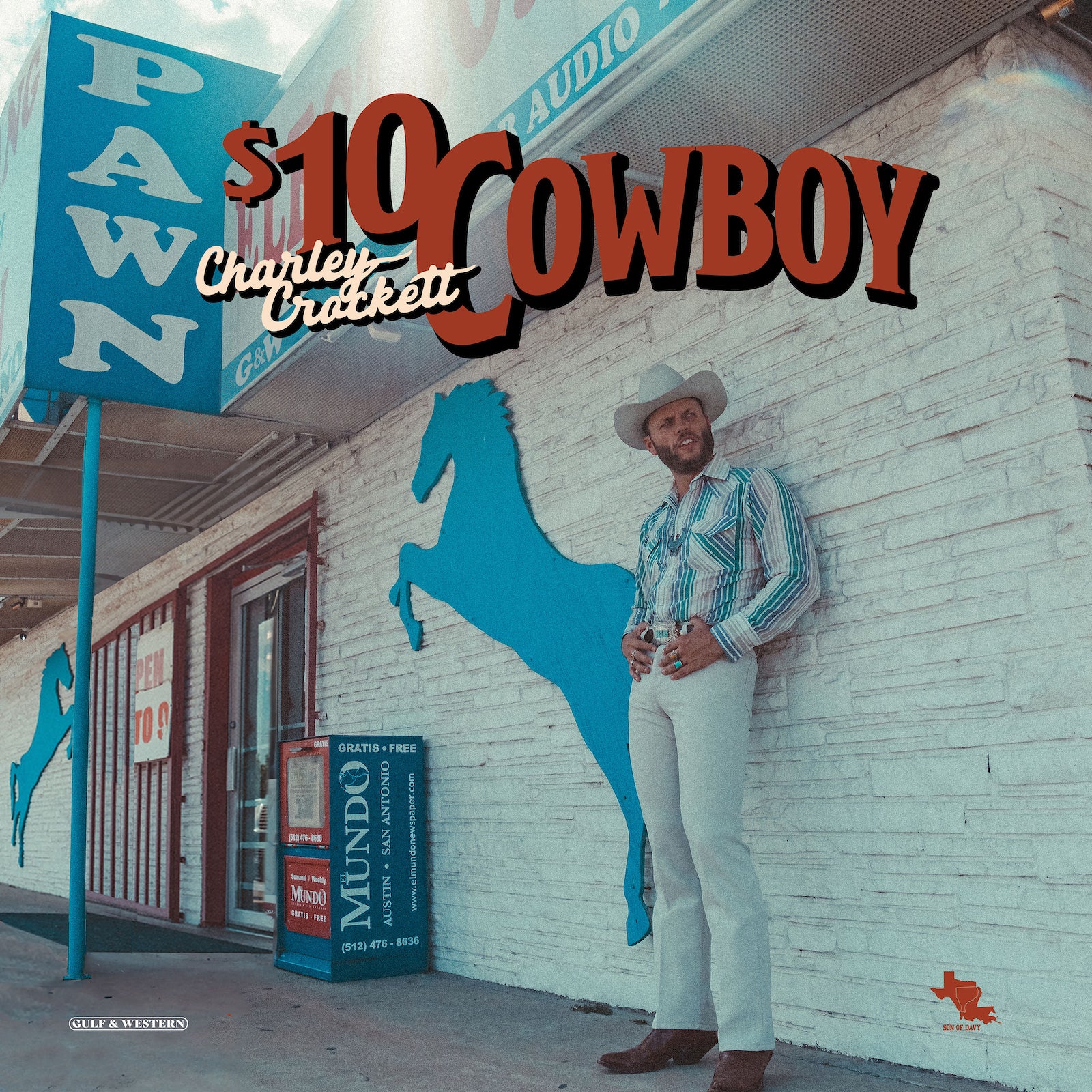 CHARLEY CROCKETT - $10 COWBOY VINYL