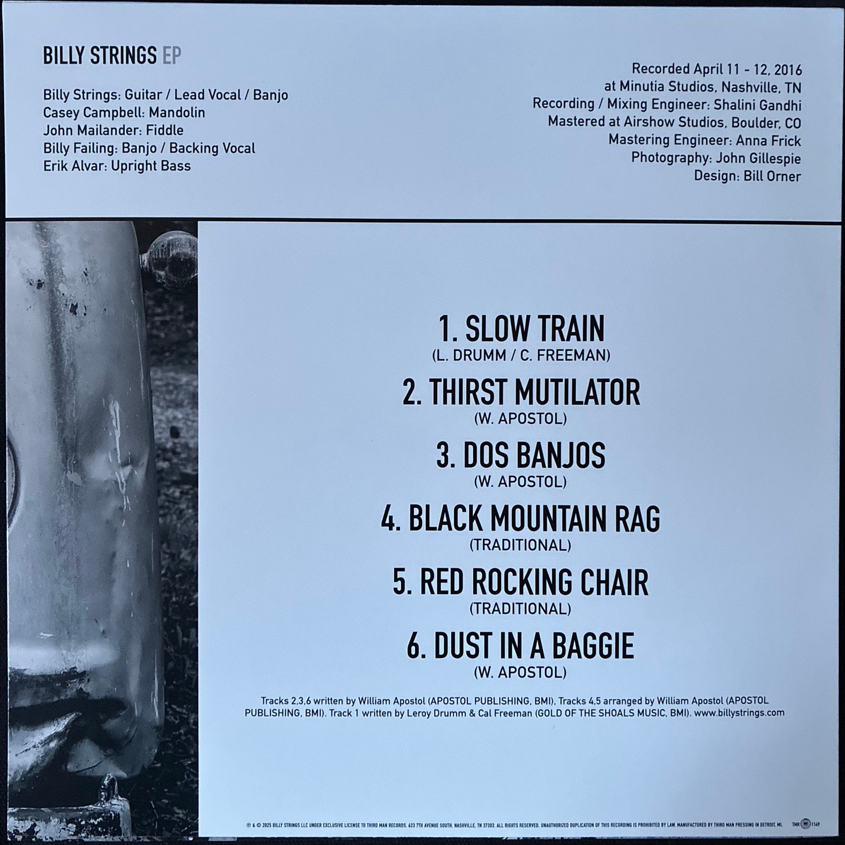 BILLY STRINGS - LIVE IN ROSEMONT (4LP+12") (USED VINYL 2025 US M-/M-)