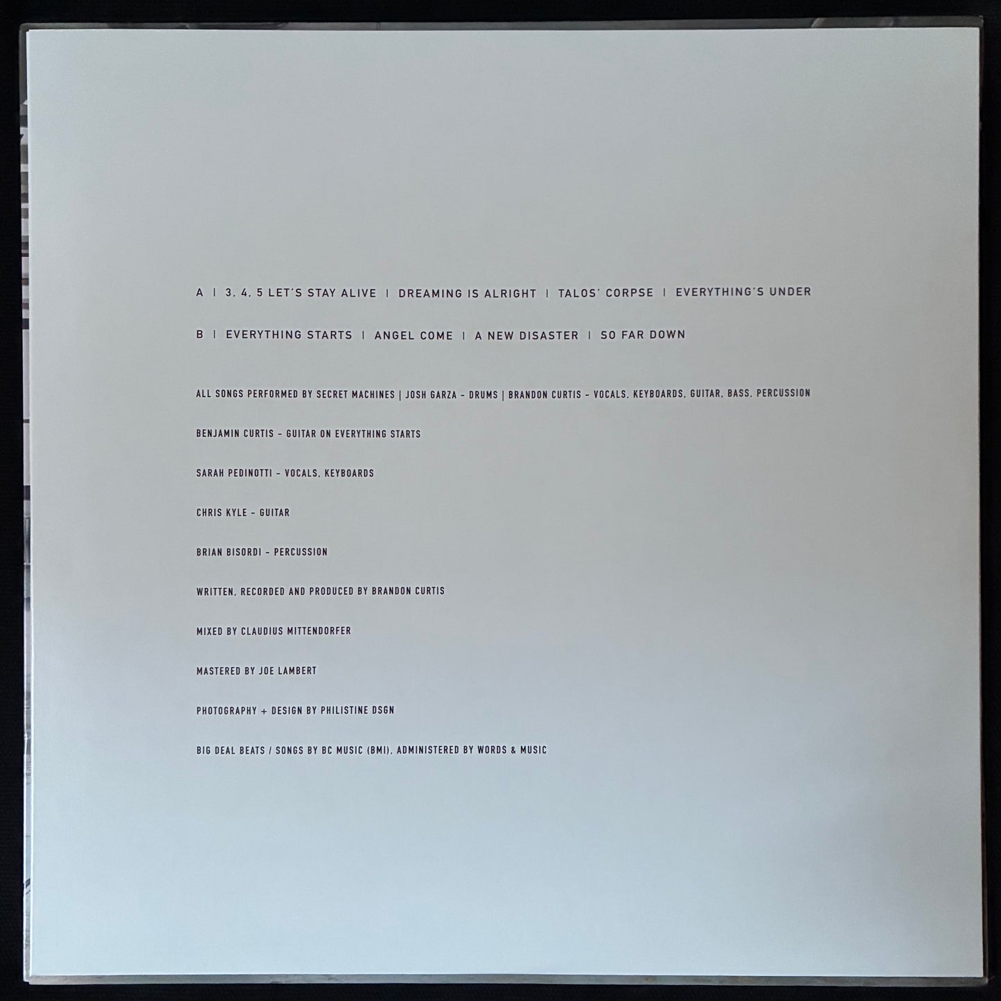SECRET MACHINES - AWAKE IN THE BRAIN CHAMBER (USED VINYL 2020 US M-/M-)