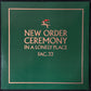 NEW ORDER - CEREMONY IN A LONELY PLACE (12") (FIRST PRESSING) (USED VINYL 1983 AUS M-/M-)