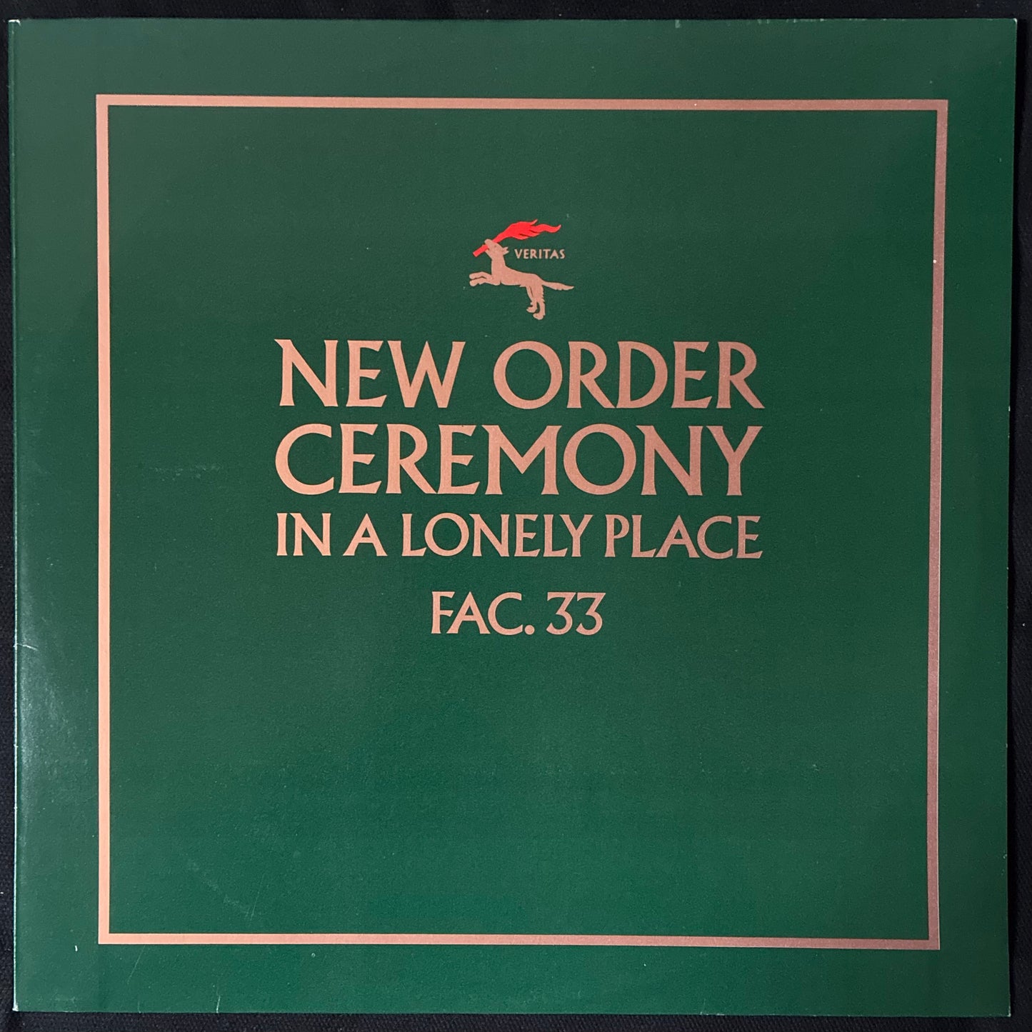 NEW ORDER - CEREMONY IN A LONELY PLACE (12") (FIRST PRESSING) (USED VINYL 1983 AUS M-/M-)