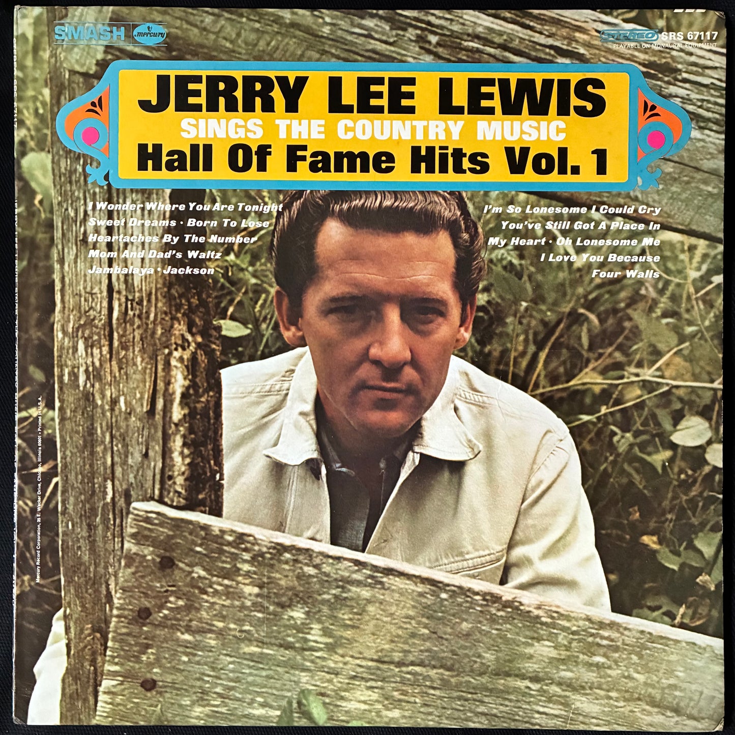 JERRY LEE LEWIS - SINGS THE COUNTRY MUSIC HALL OF FAME HITS VOL. 1 (USED VINYL 1969 US US M-/M-)