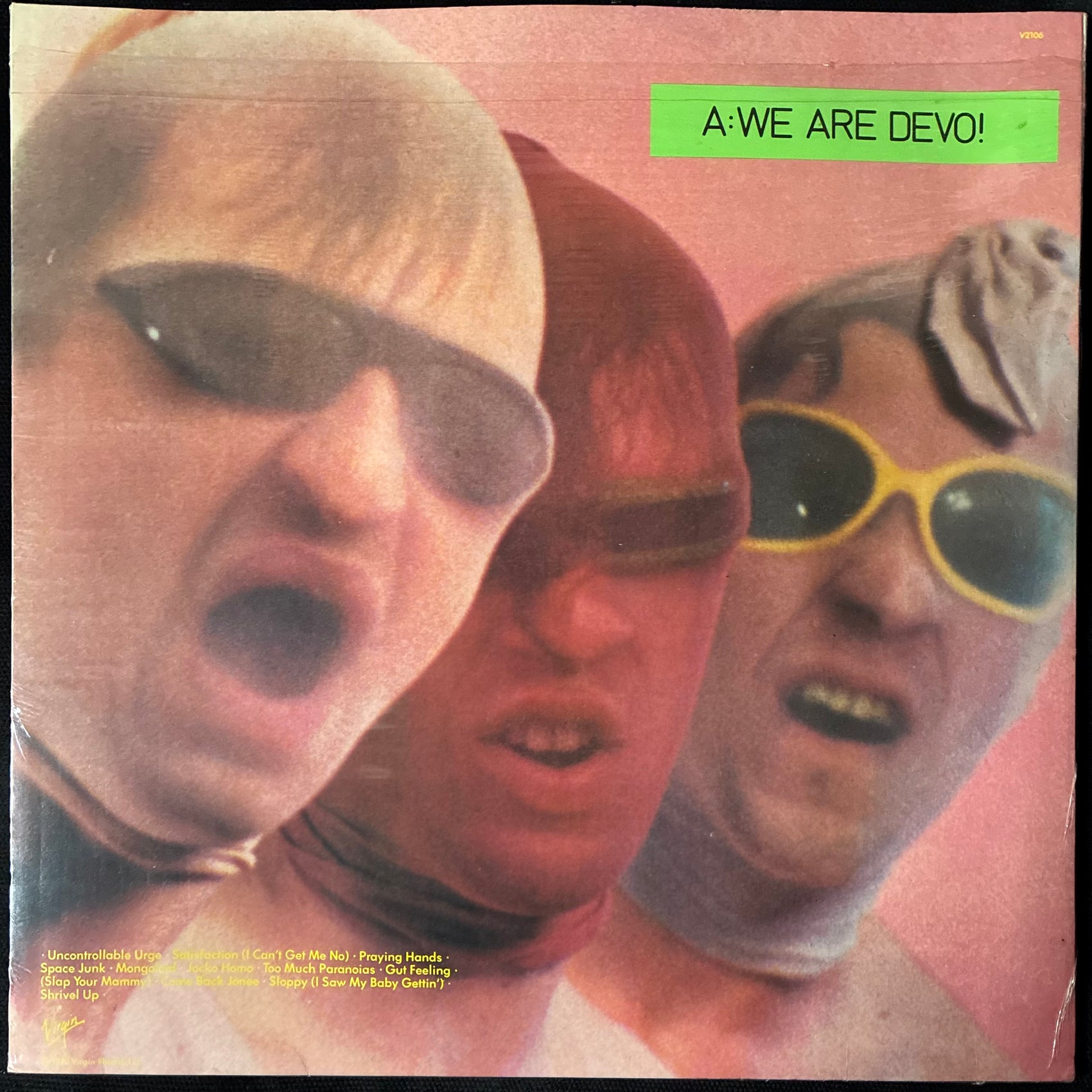 DEVO - Q: ARE WE NOT MEN? A: WE ARE DEVO! (FIRST PRESSING) (BLUE COLOURED) (USED VINYL 1978 UK M-/M-)