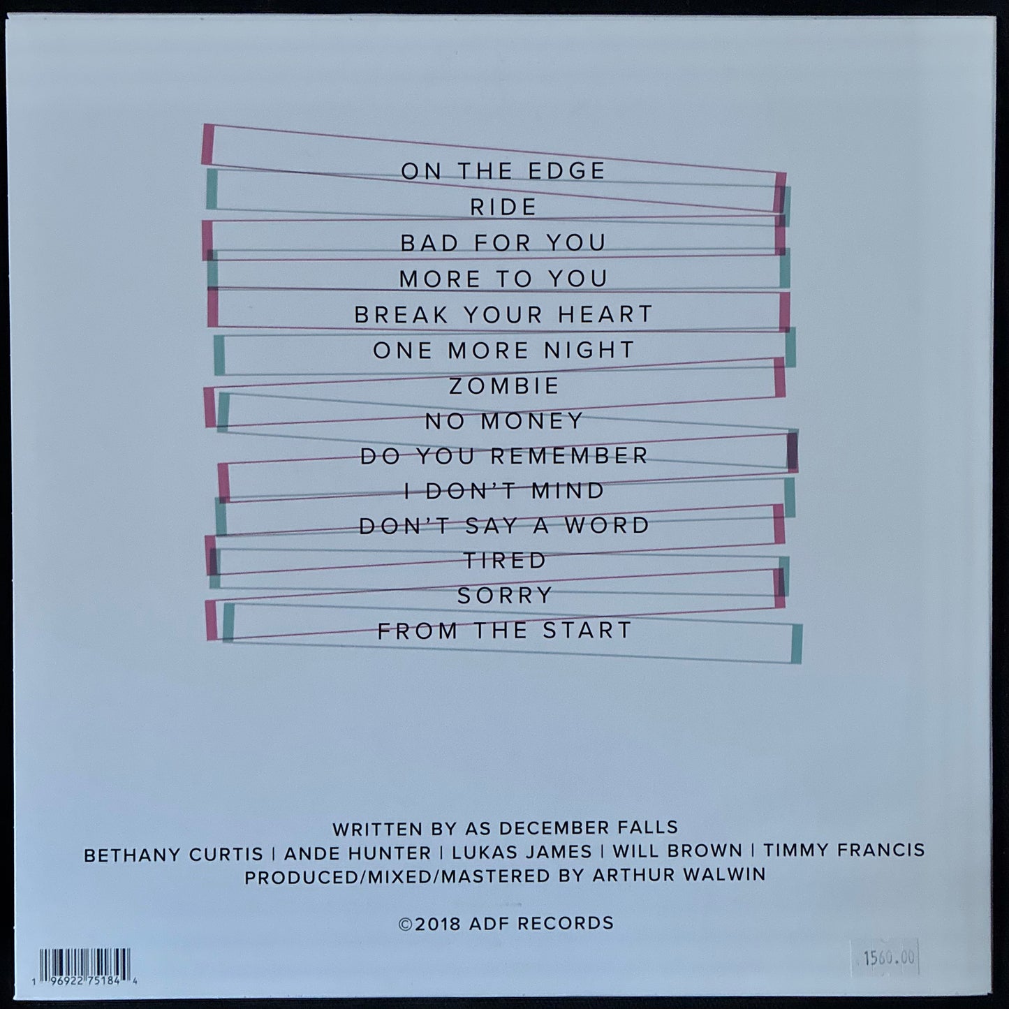 AS DECEMBER FALLS - AS DECEMBER FALLS (TRI COLOURED) (USED VINYL 2024 UK/EU M-/M-)