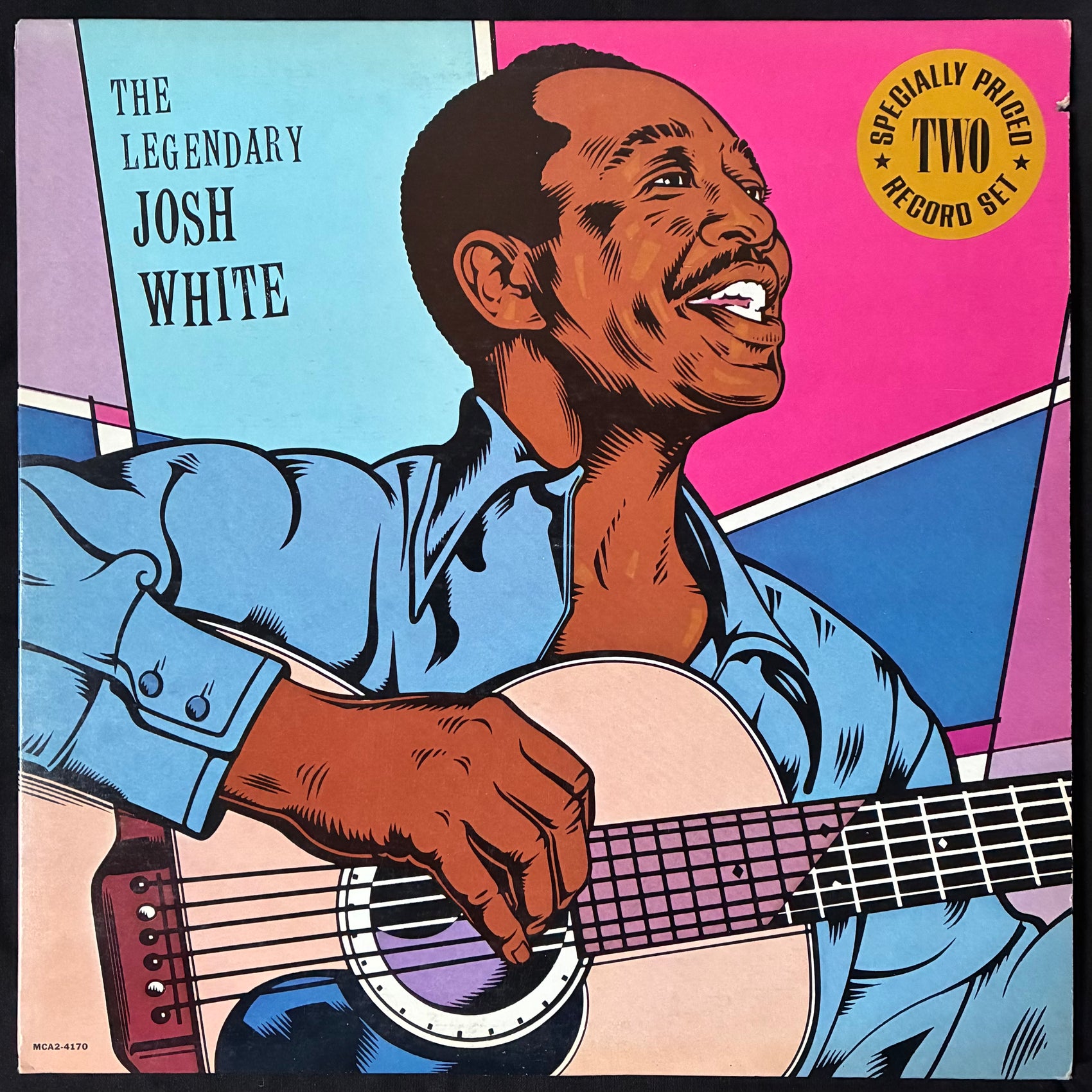 JOHN WHITE - THE LEGENDARY JOSH WHITE (2LP) (USED VINYL 1982 US EX+/EX)