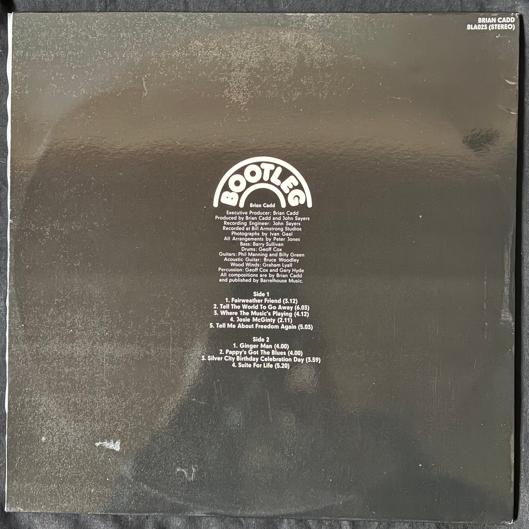BRIAN CADD - BRIAN CADD (USED VINYL 1972 AUS M-/M-)