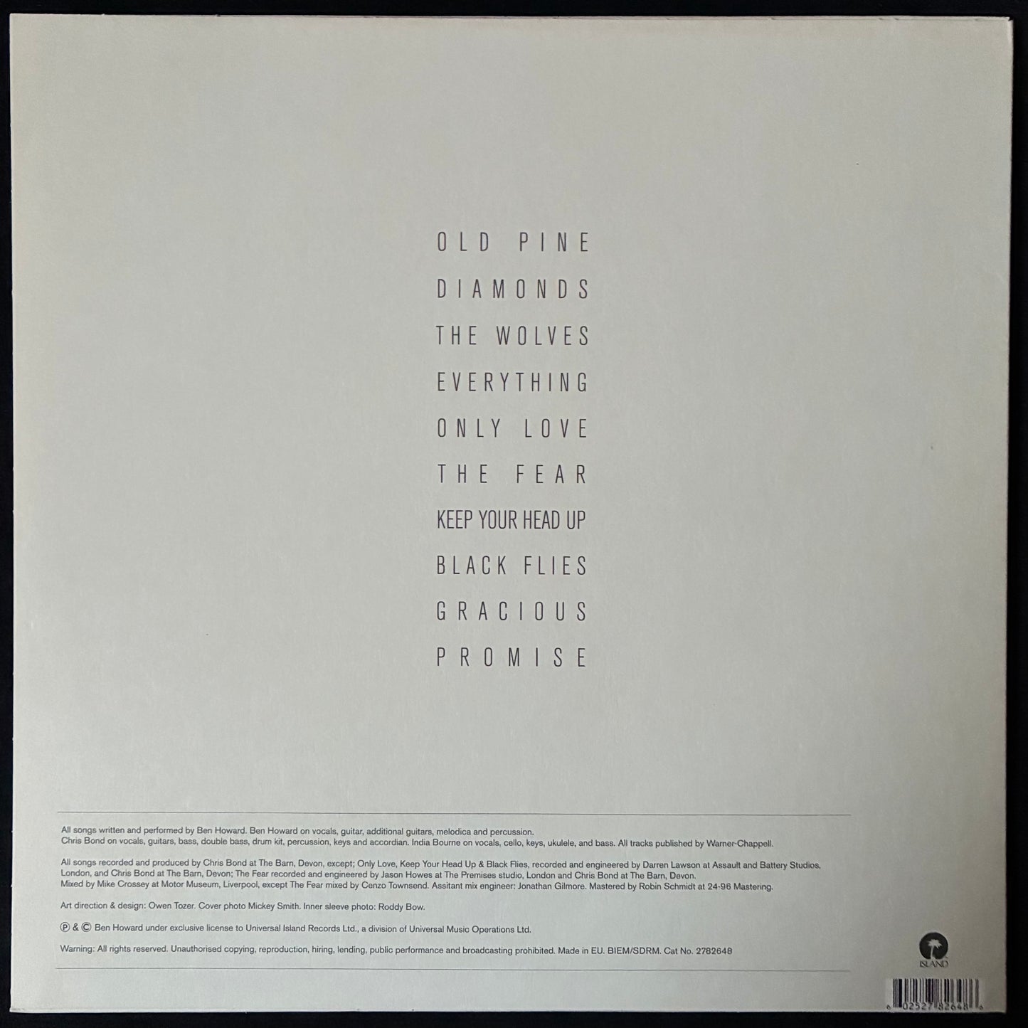 BEN HOWARD - EVERY KINGDOM (USED VINYL 2015 EU EX+/M-)