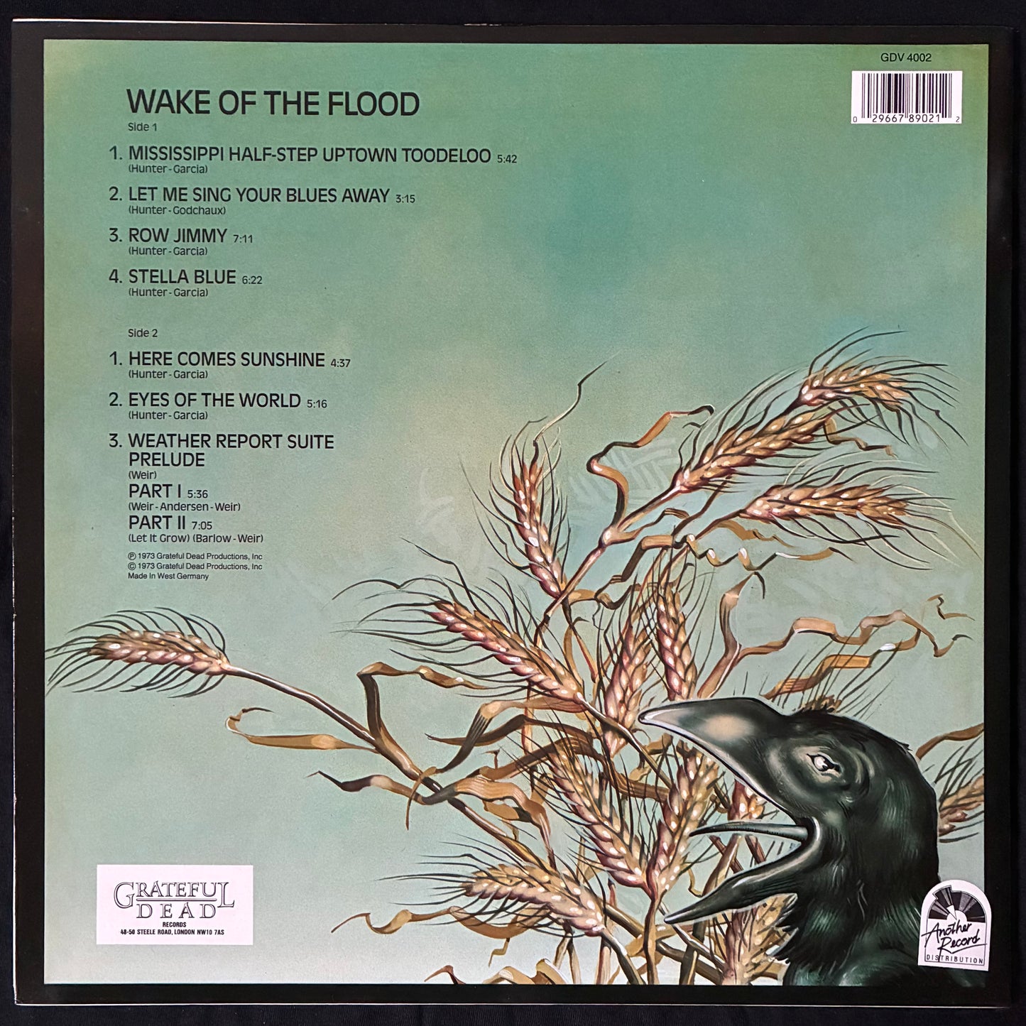 GRATEFUL DEAD - WAKE OF THE FLOOD (USED VINYL 1988 UK M-/EX)