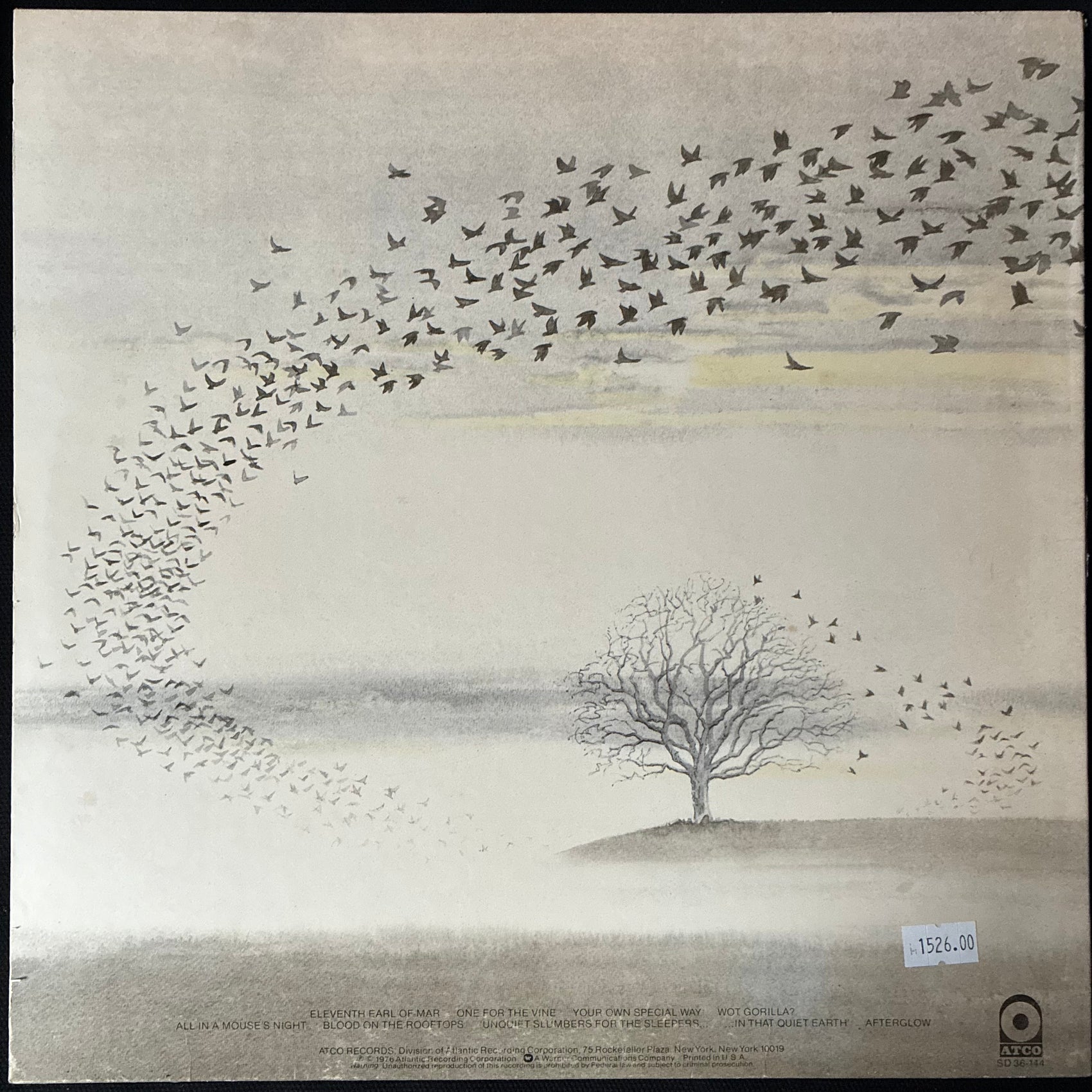 GENESIS - WIND & WUTHERING (USED VINYL 1976 US EX+/EX-)