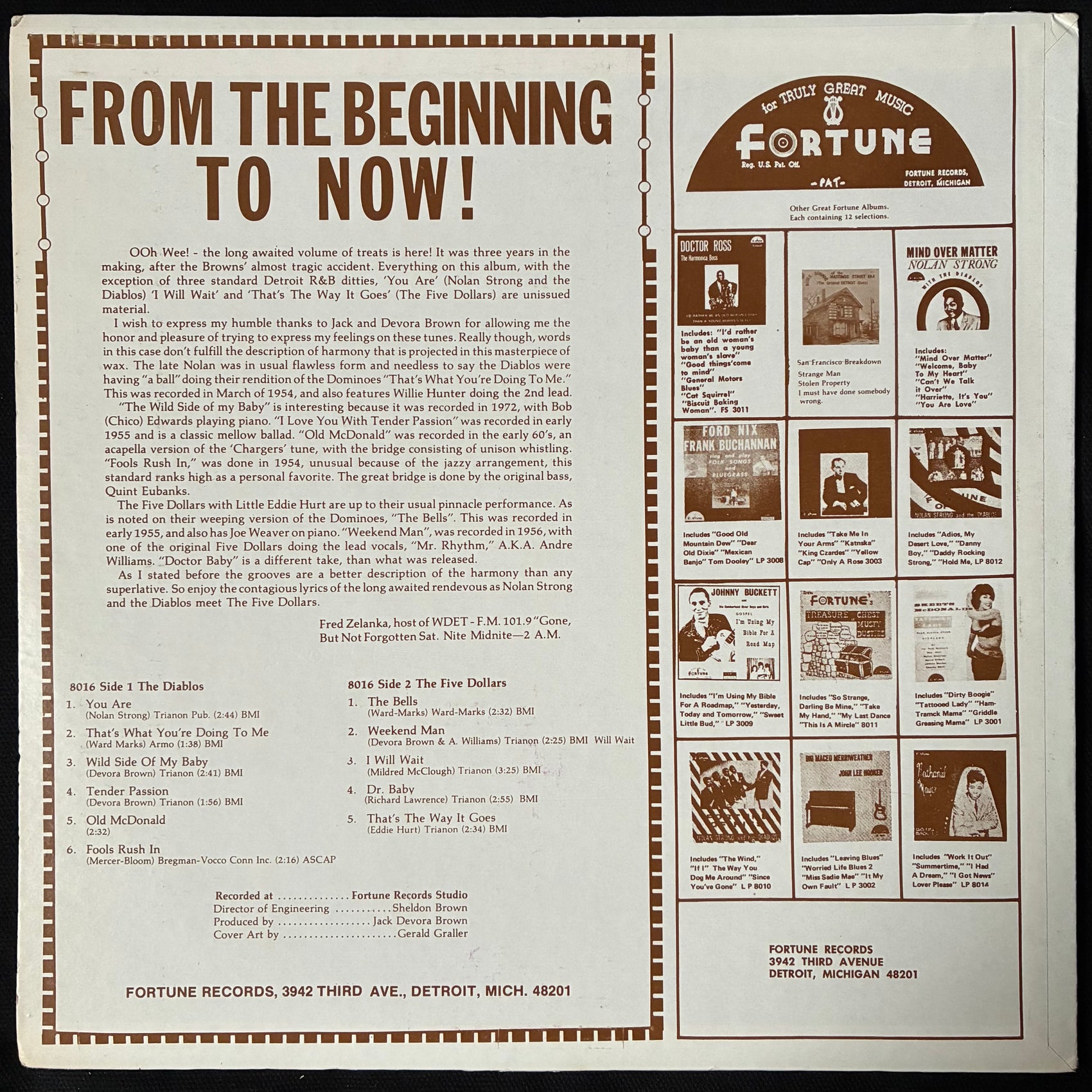 VARIOUS ARTISTS - FROM THE BEGINNING TO NOW (USED VINYL US EX+/EX+)