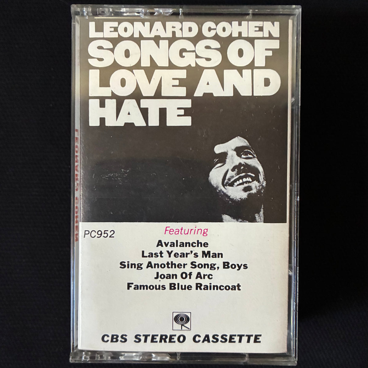 LEONARD COHEN - SONGS OF LOVE AND HATE (USED CASSETTE 1971 AUS)