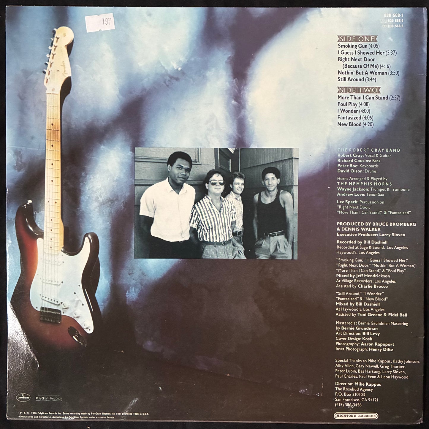 ROBERT CRAY - STRONG PERSUADER (USED VINYL 1986 AUS M-/EX+)