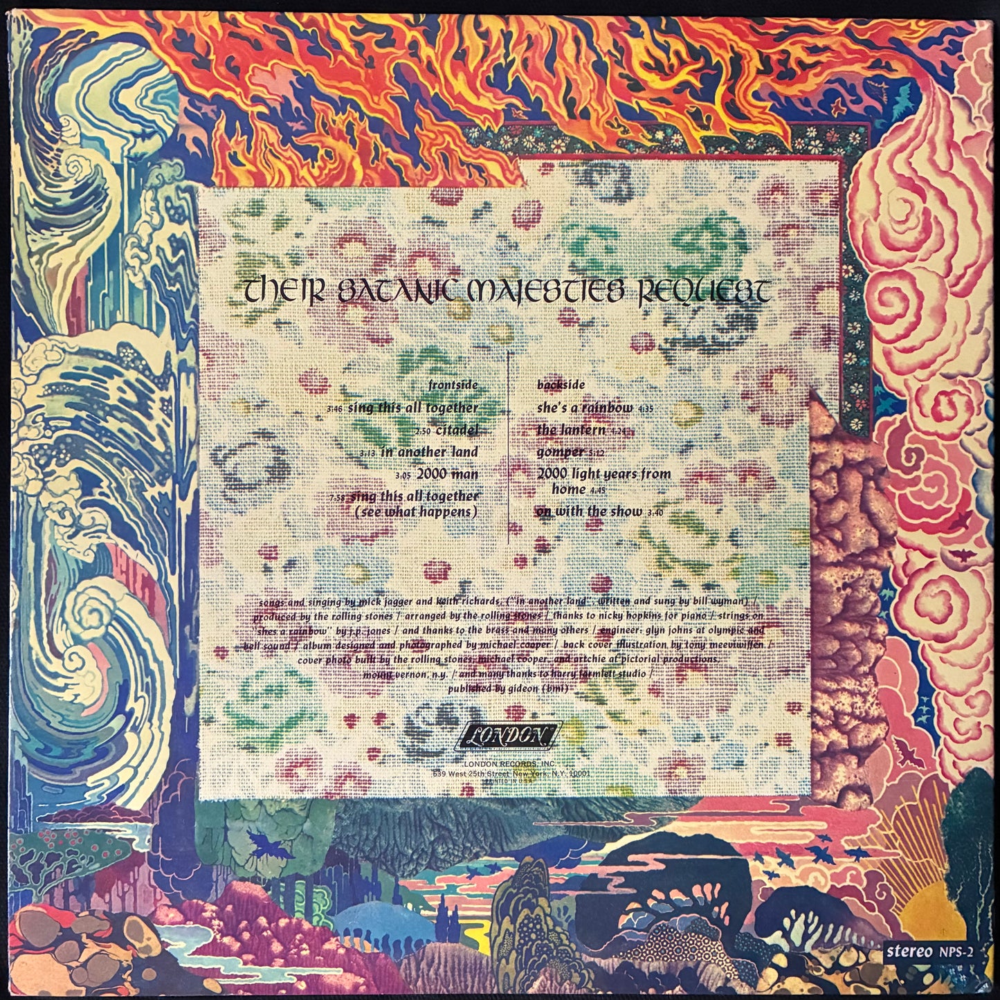 ROLLING STONES - HER SATANIC MAJESTIES REQUEST (3D COVER) (USED VINYL 1967 US EX+/EX+)