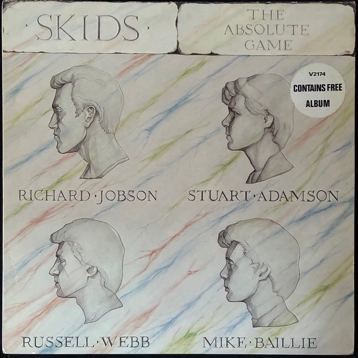 SKIDS - THE ABSOLUTE GAME (LP+BONUS LP) (USED VINYL 1980 M-/M-)