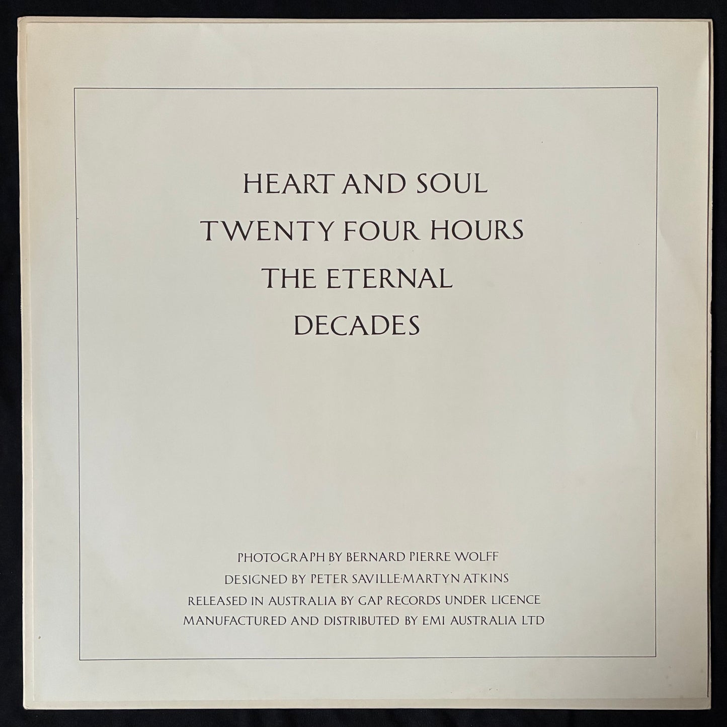 JOY DIVISION - CLOSER (FIRST PRESSING) (USED VINYL 1981 AUS M-/EX+)