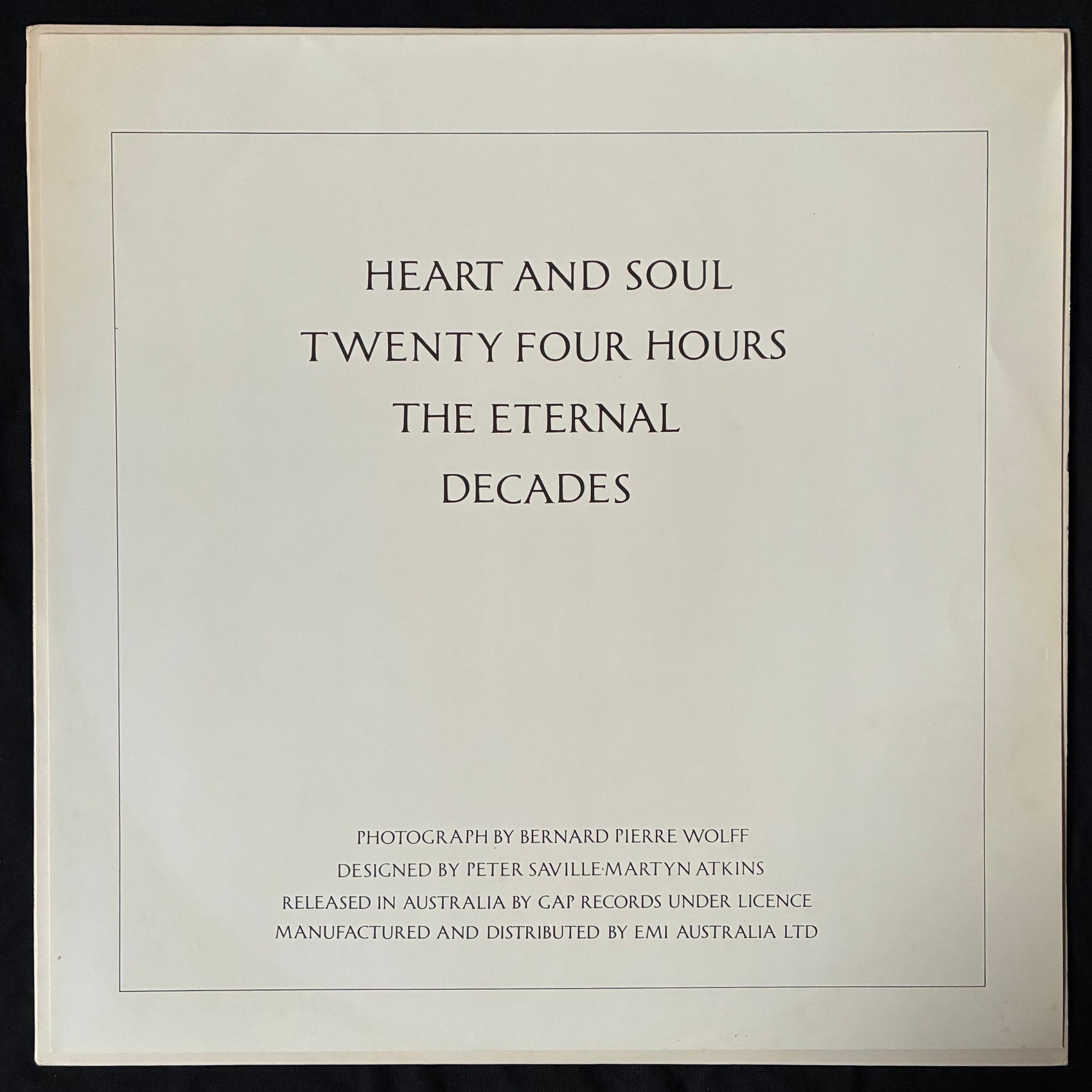 JOY DIVISION - CLOSER (FIRST PRESSING) (USED VINYL 1981 AUS M-/EX+)
