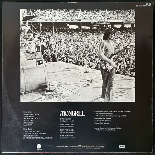 BOB SEGER SYSTEM - MONGREL (USED VINYL 1977 AUS M-/EX)