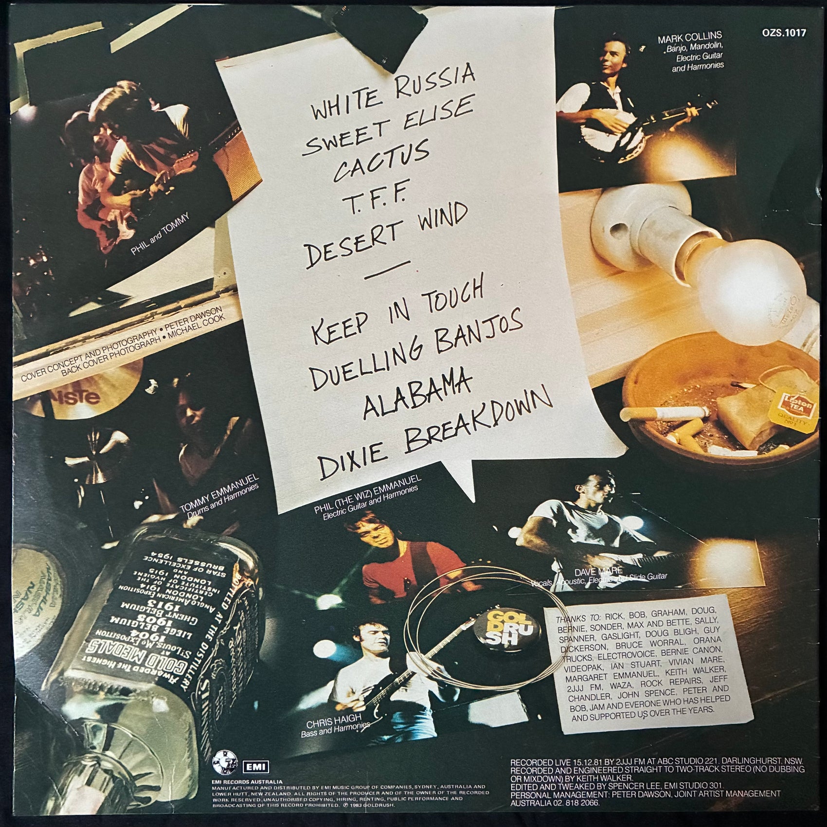 GOLDRUSH - LIVE AT LAST! (USED VINYL 1983 AUS M-/EX+)
