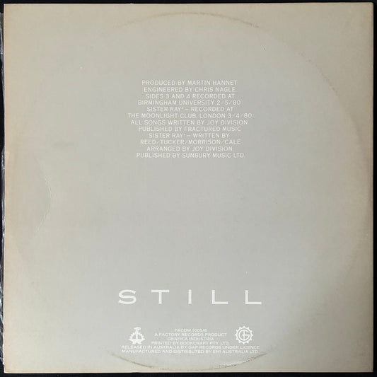 JOY DIVISION - STILL (2LP) (FIRST PRESSING) (USED VINYL 1981 AUS M-/EX)